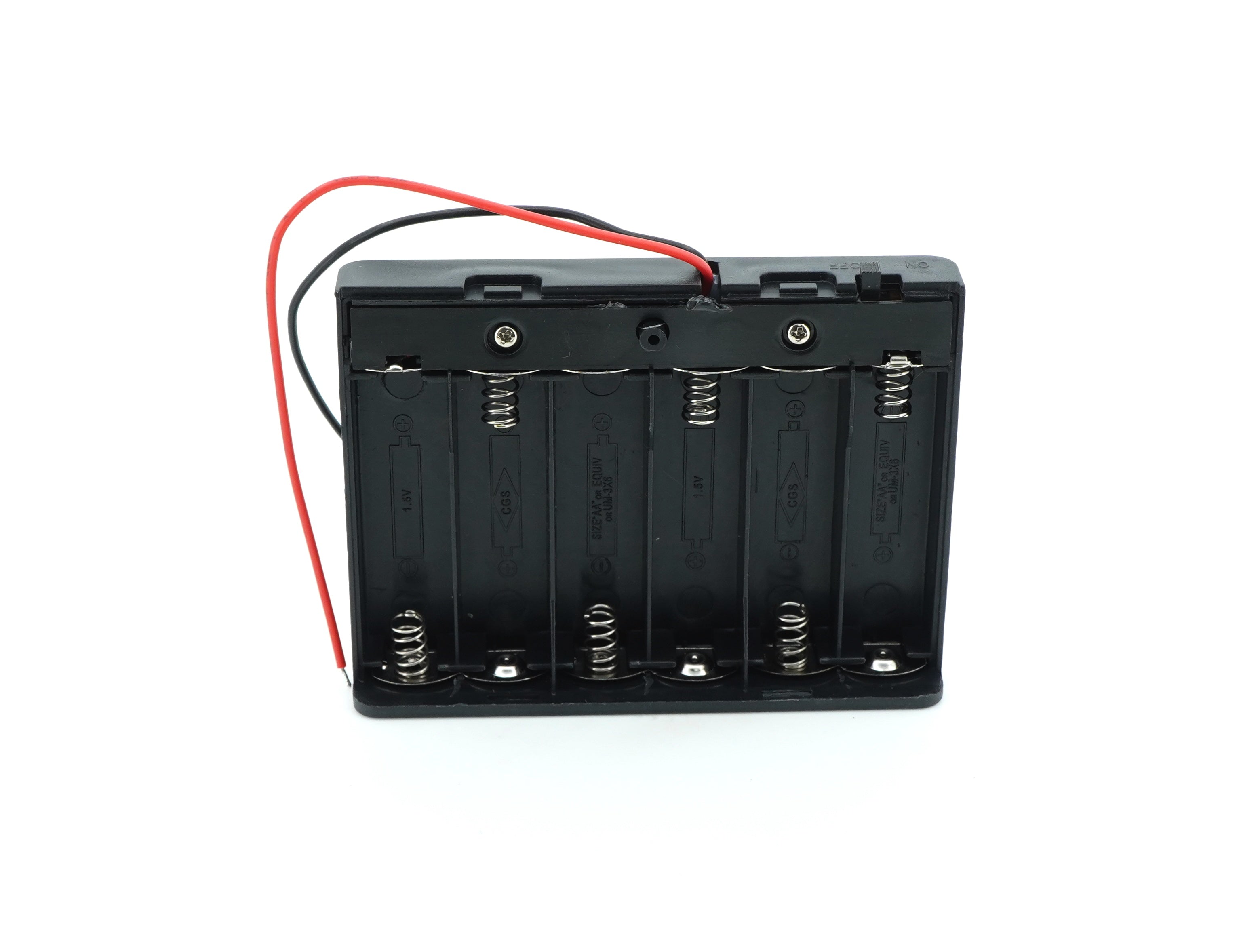6 x 1.5V AA Battery Case Connector with Cover
