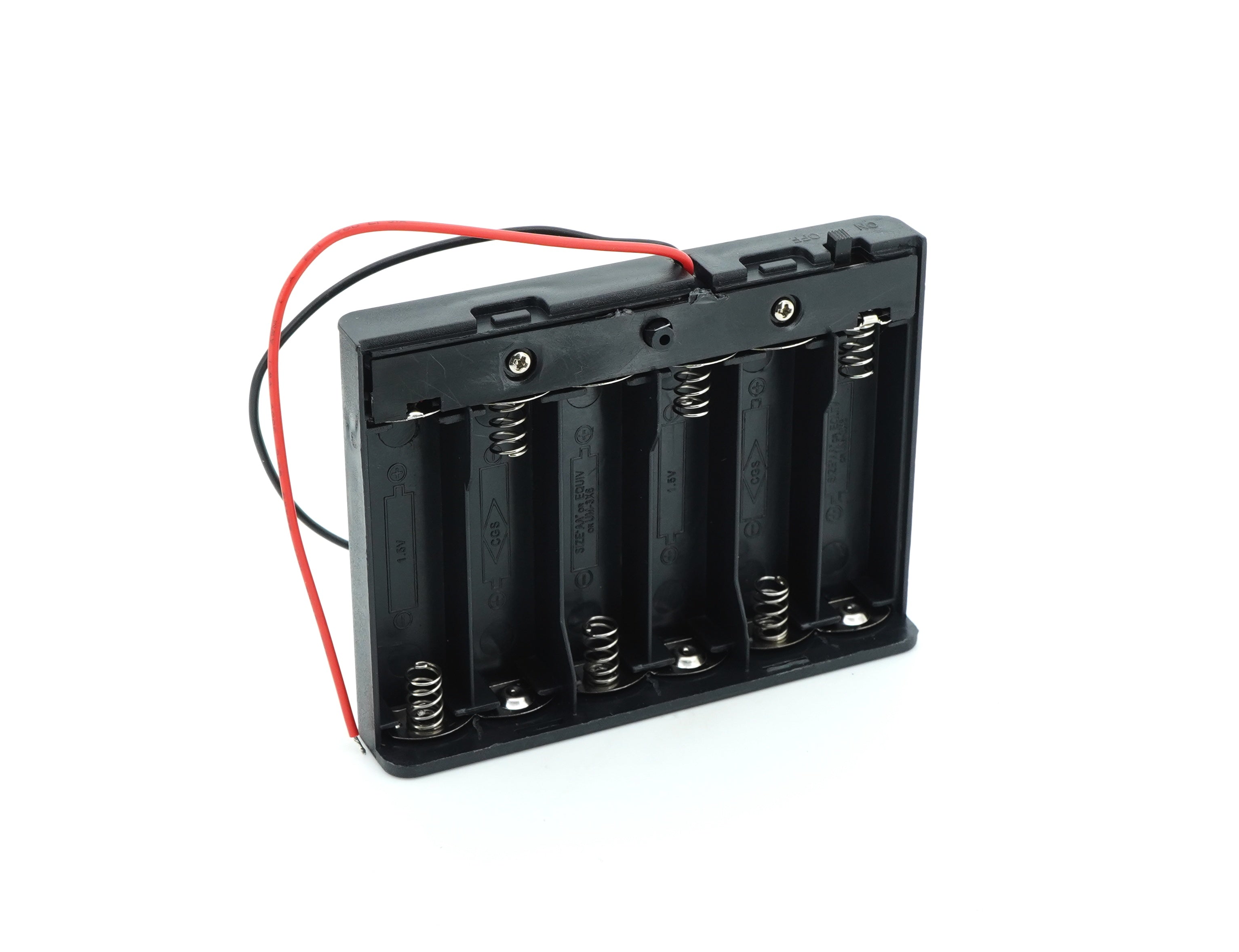 6 x 1.5V AA Battery Case Connector with Cover