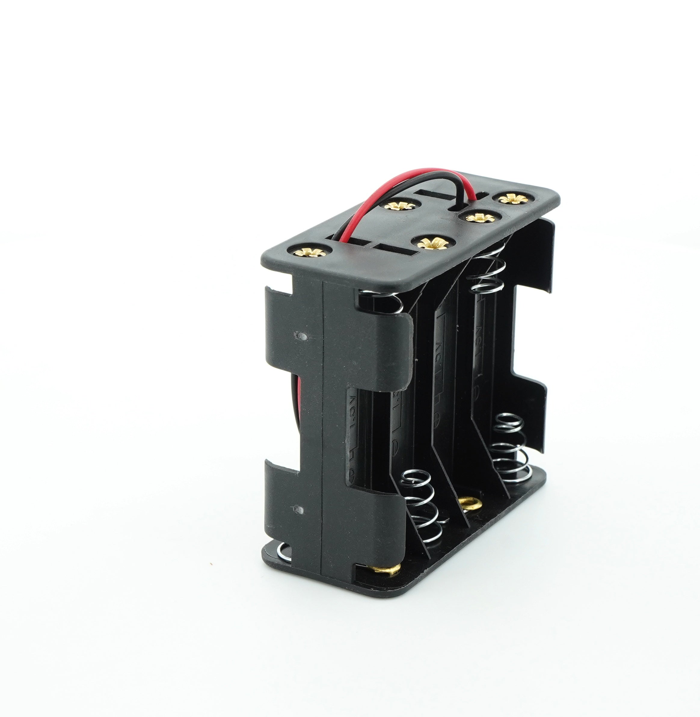 8 x 1.5V AA Battery Case Connector - Front-Back