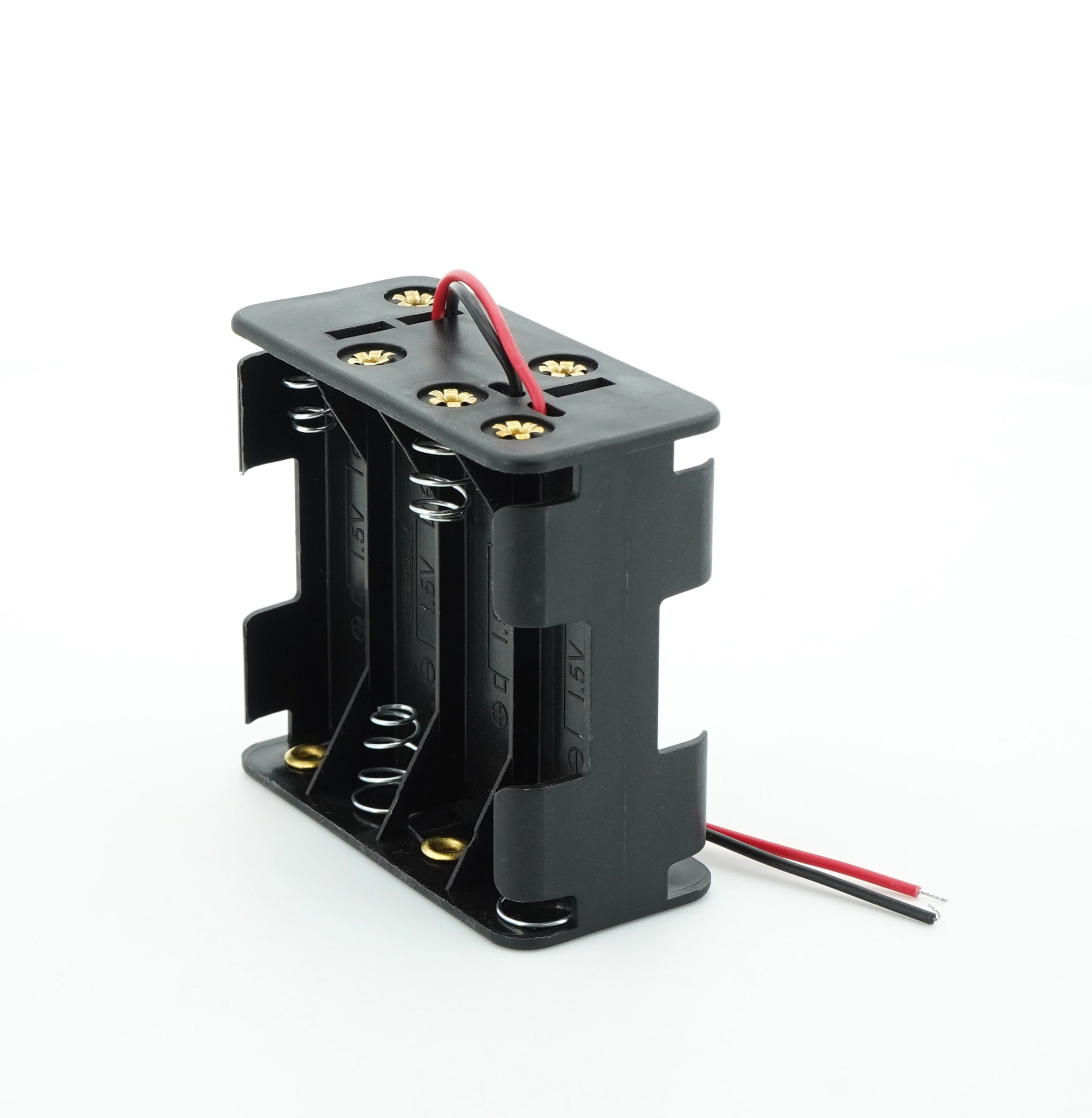 8 x 1.5V AA Battery Case Connector - Front-Back