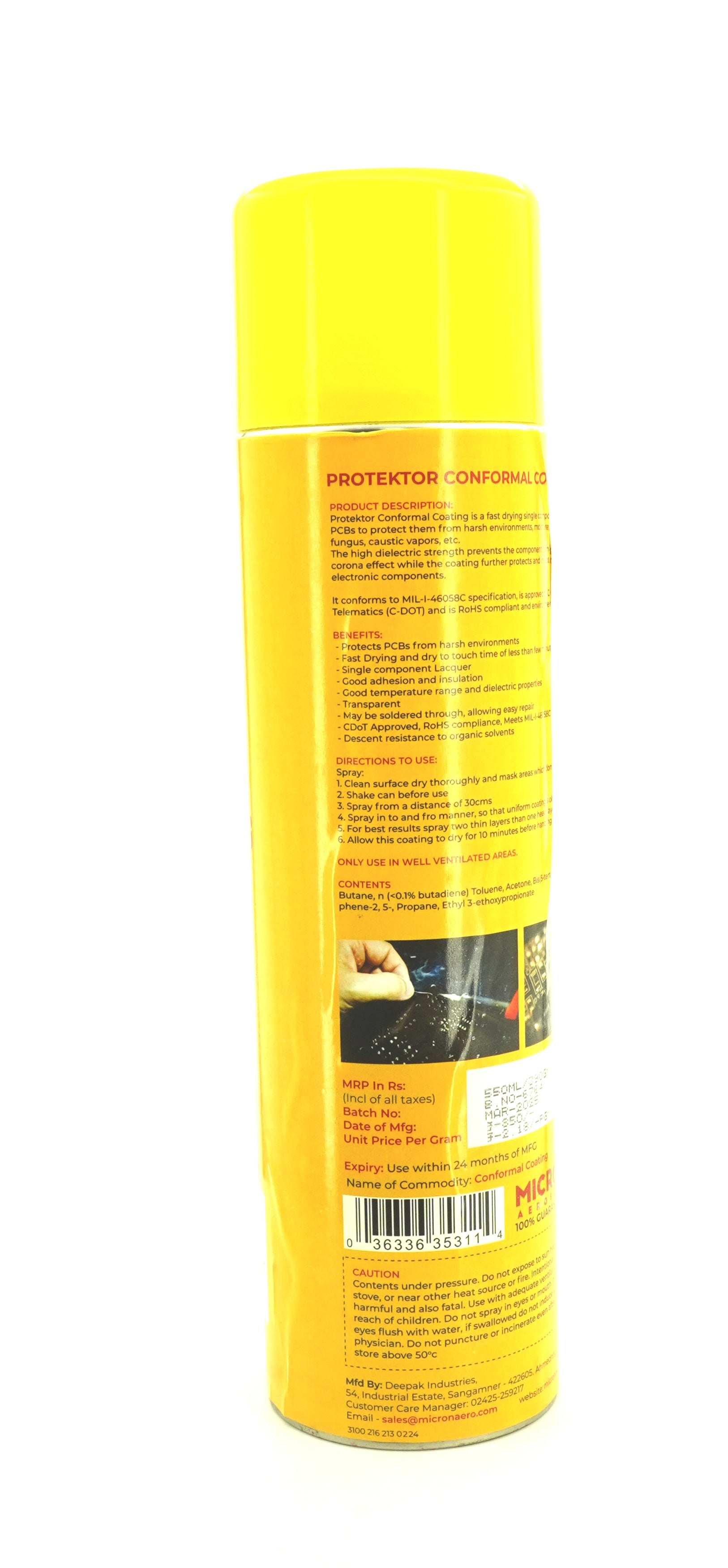 Protektor Conformal Coating for PCBs, Electronics | Military Grade