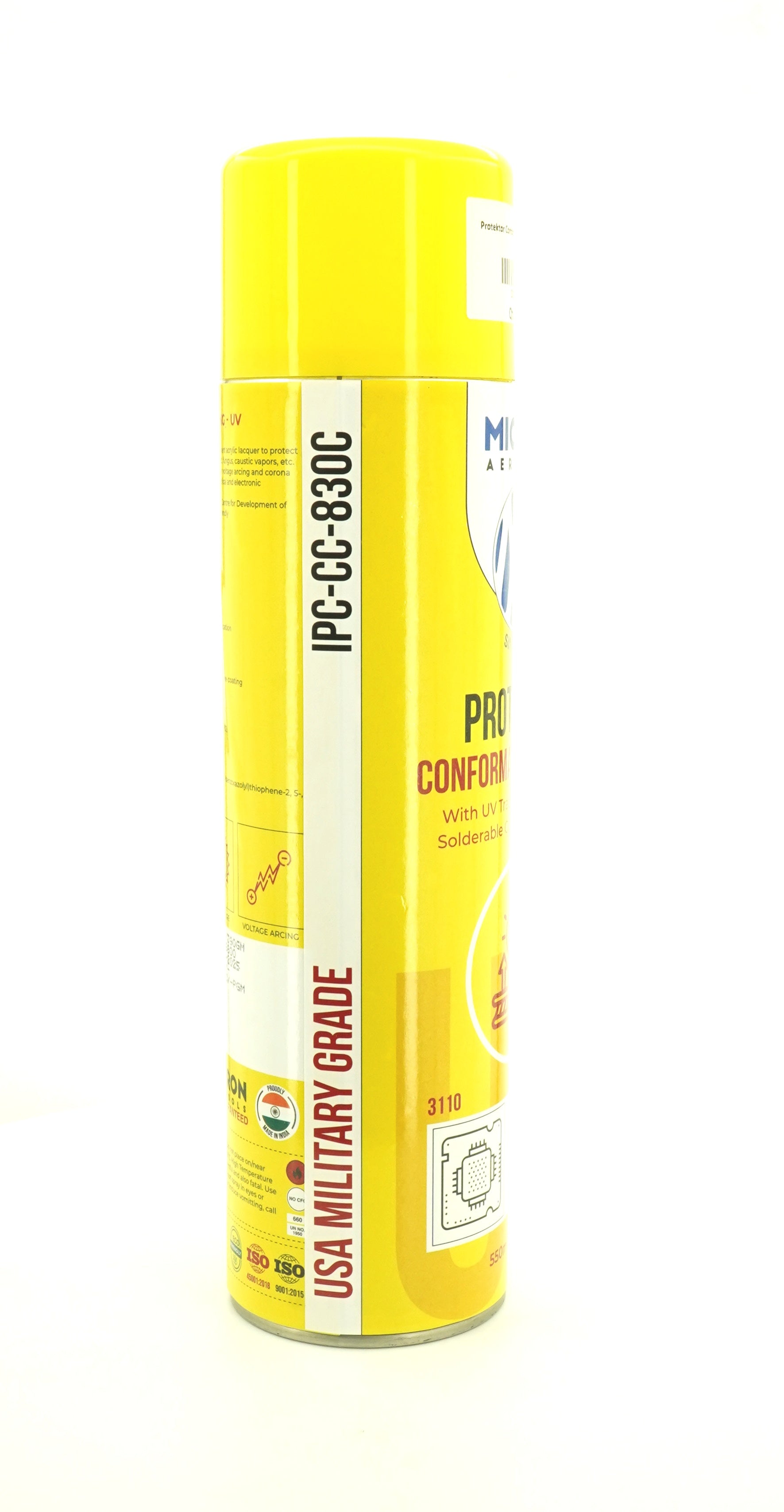 Protektor Conformal Coating Spray - UV for PCBs, Electronics | With UV Tracer - Glows under UV Light