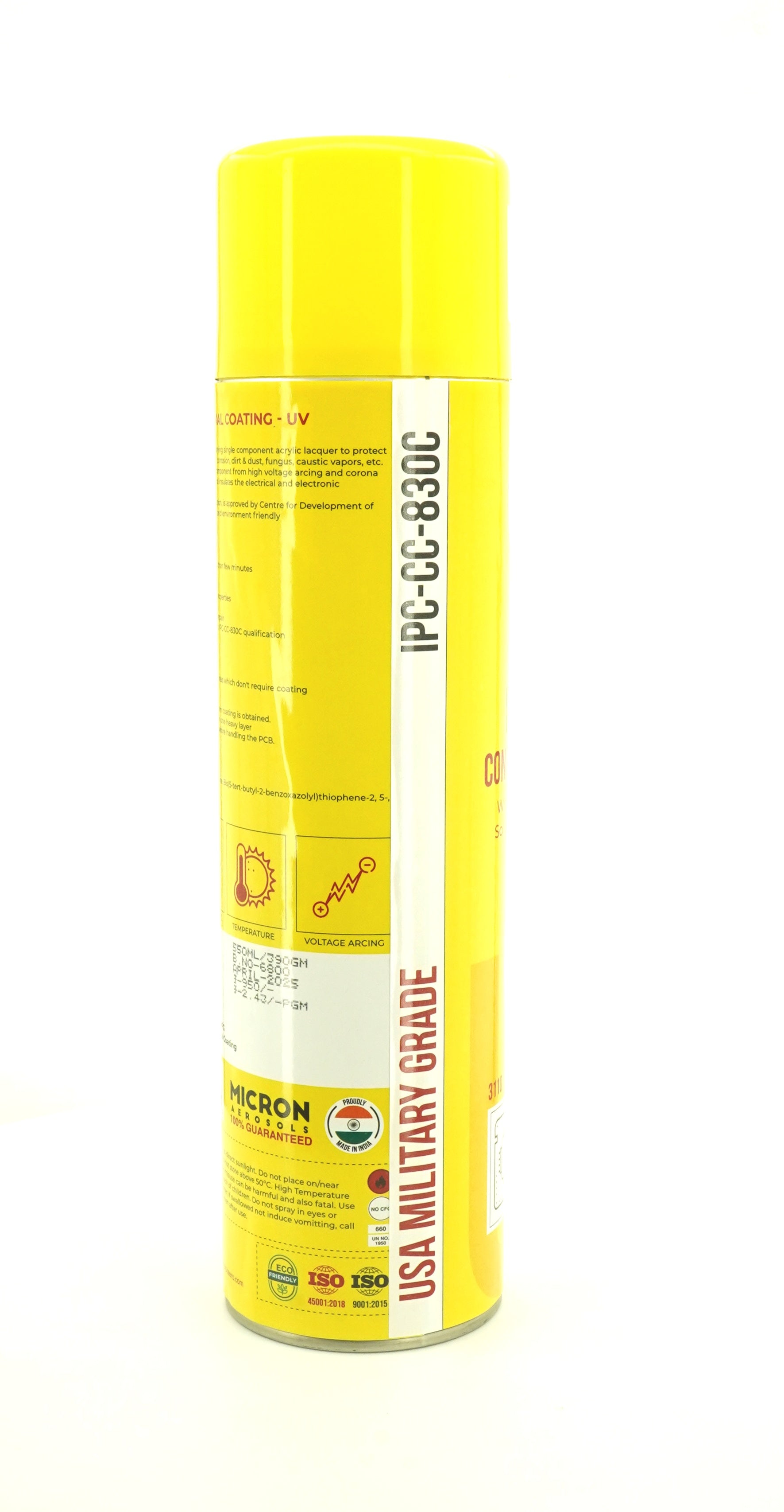 Protektor Conformal Coating Spray - UV for PCBs, Electronics | With UV Tracer - Glows under UV Light