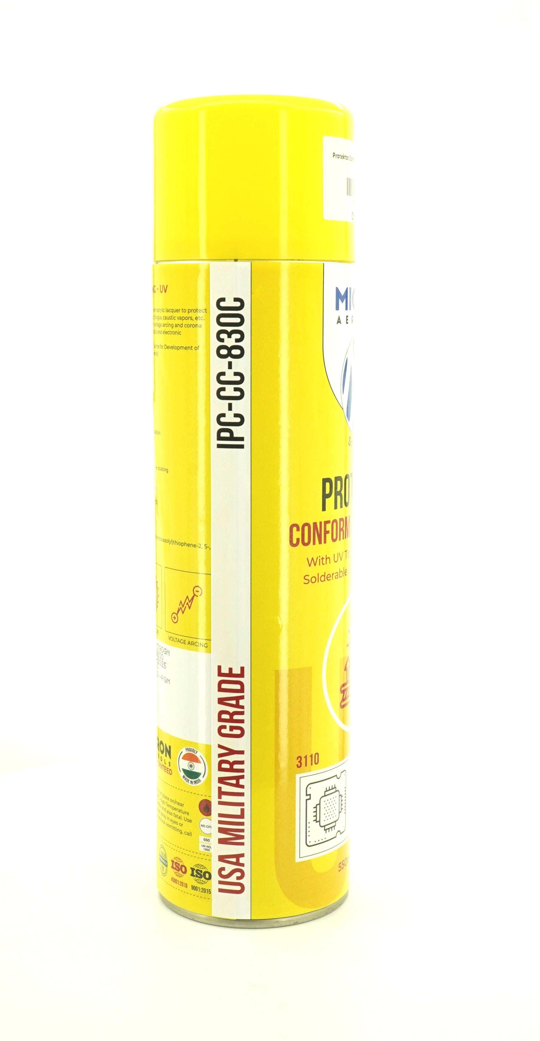 Protektor Conformal Coating Spray - UV for PCBs, Electronics | With UV Tracer - Glows under UV Light