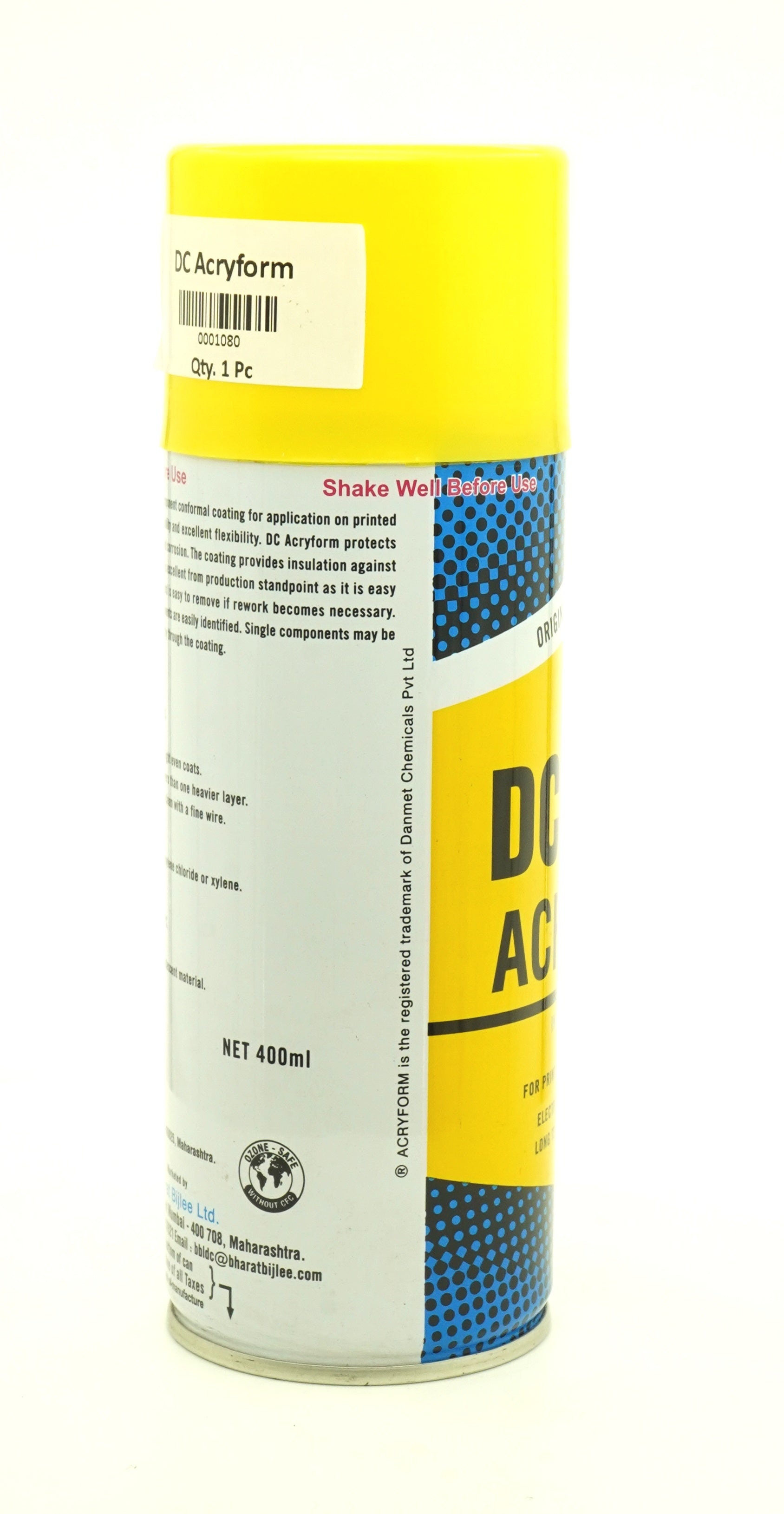 Bharat Bijlee DC Acryform Conformal Coating for PCB - 400 ml