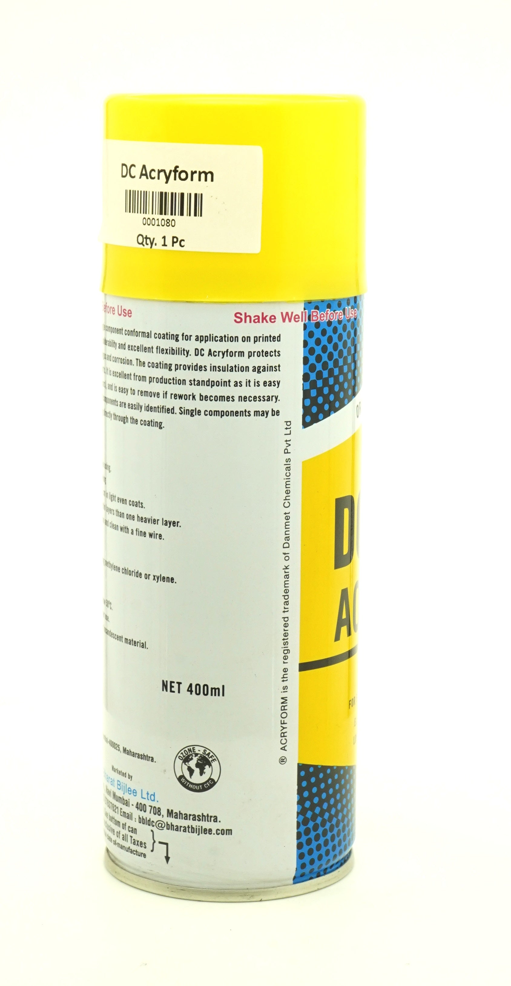 Bharat Bijlee DC Acryform Conformal Coating for PCB - 400 ml