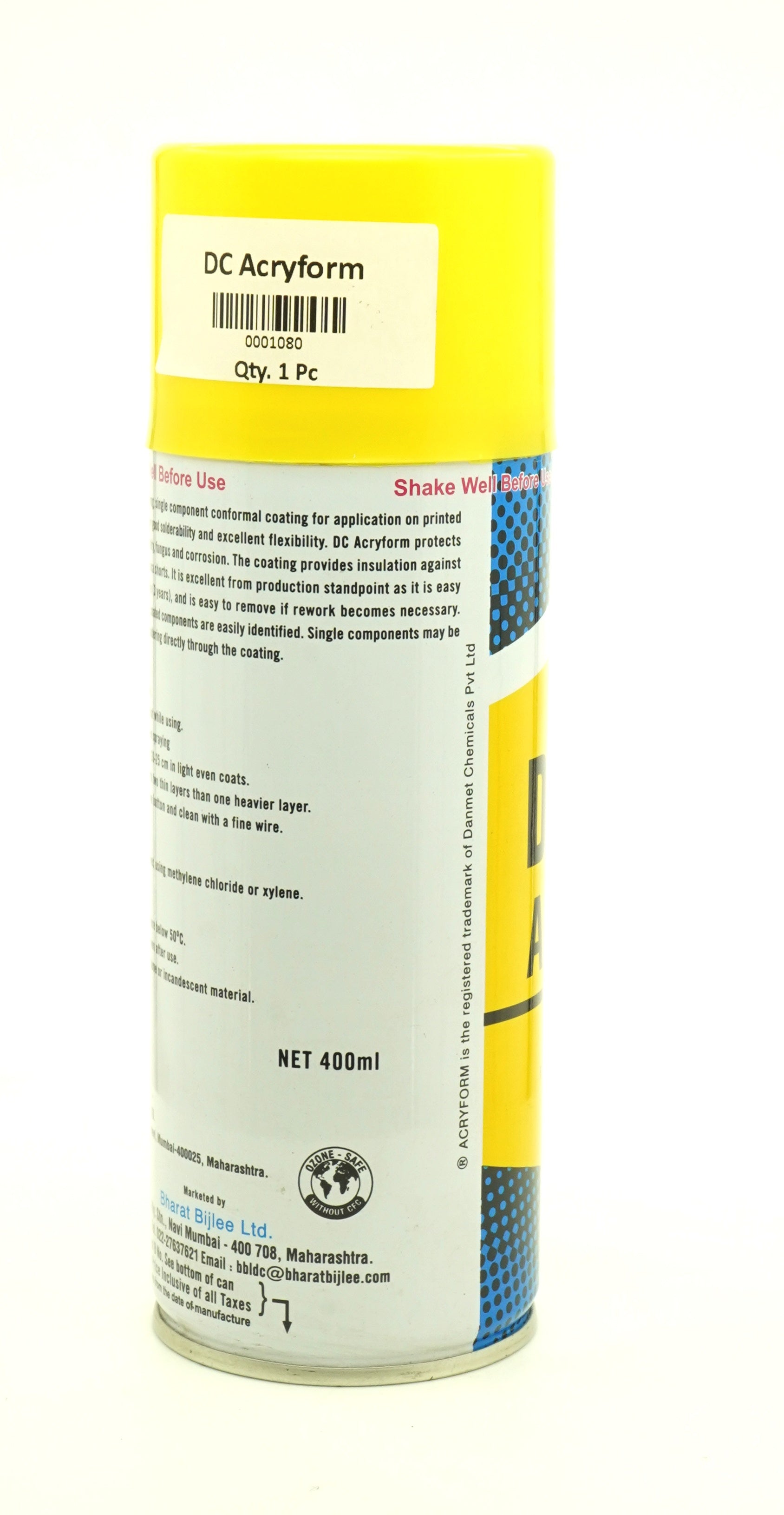 Bharat Bijlee DC Acryform Conformal Coating for PCB - 400 ml