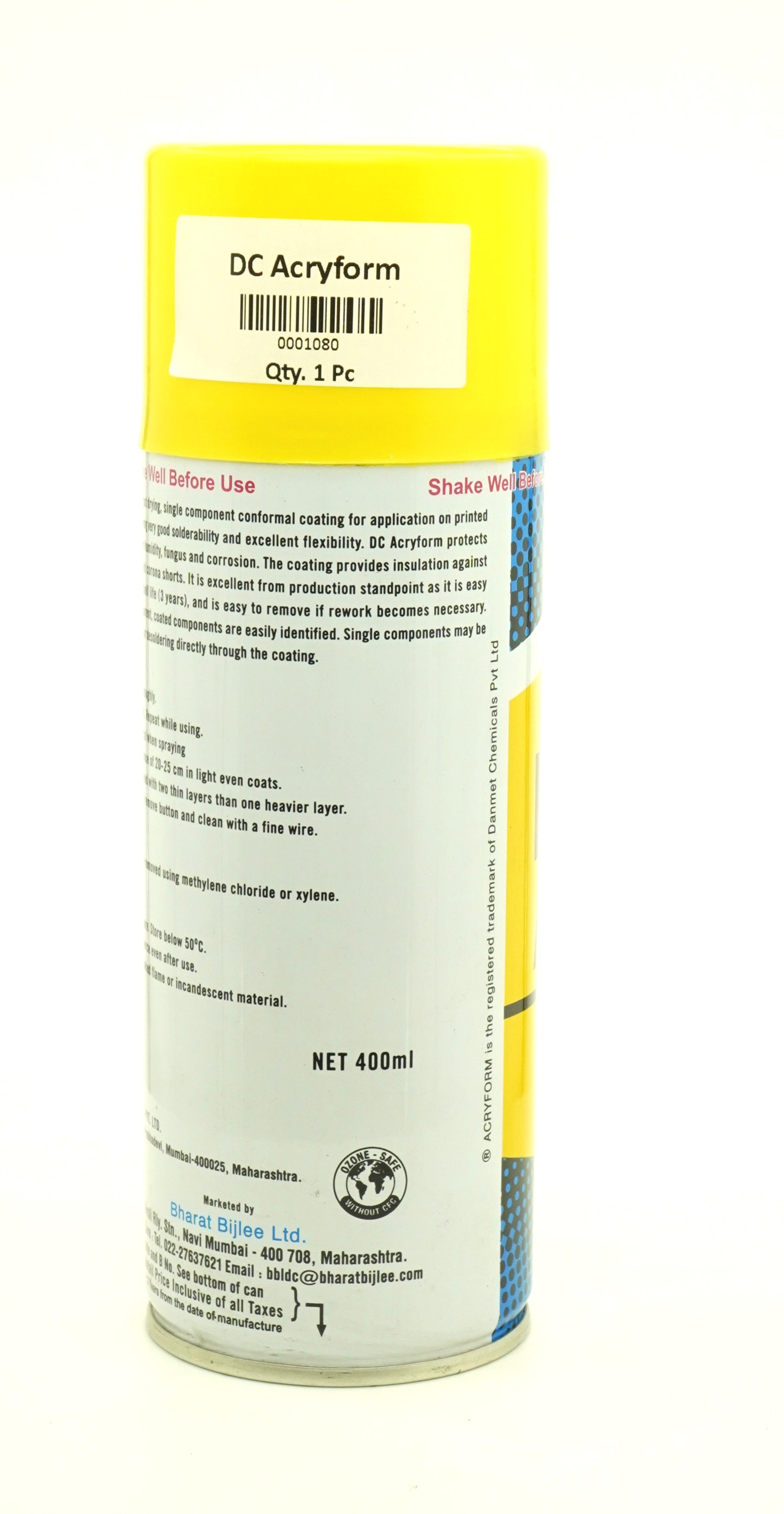 Bharat Bijlee DC Acryform Conformal Coating for PCB - 400 ml