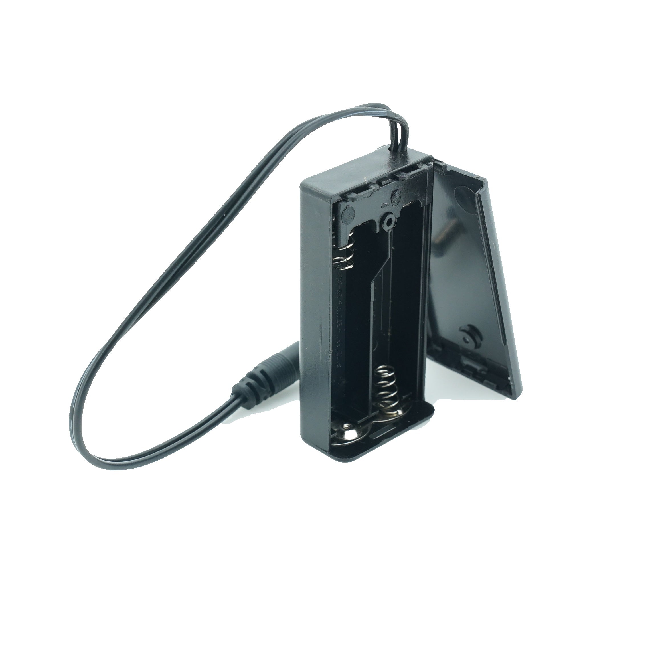 2 x 1.5V AA Battery Case Connector with Cover + DC Pin