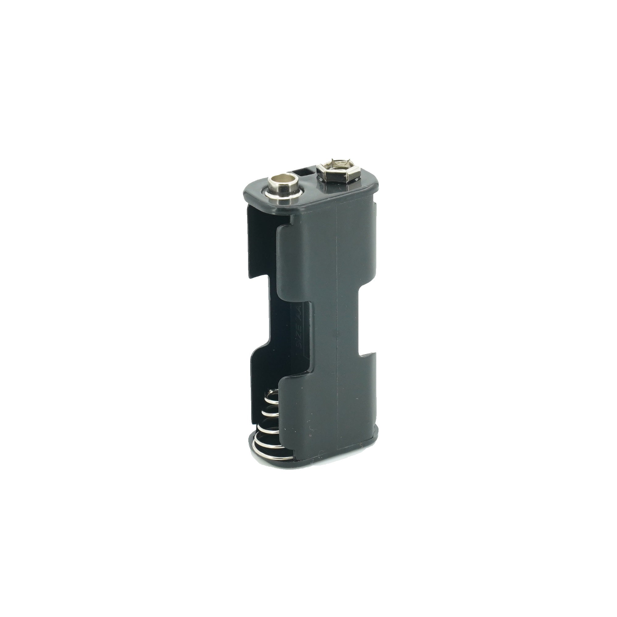 2 x 1.5V AA Front/Back Battery Holder With Snap Connector