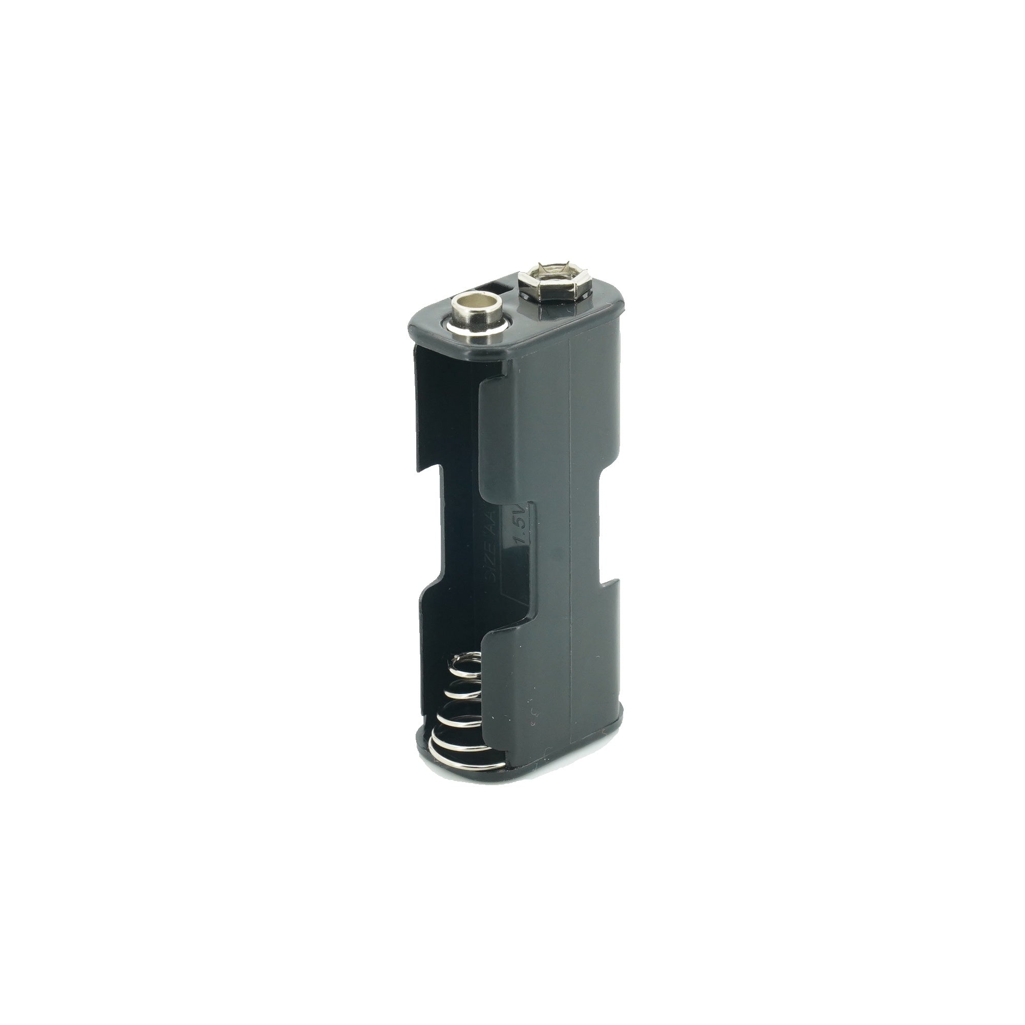 2 x 1.5V AA Front/Back Battery Holder With Snap Connector