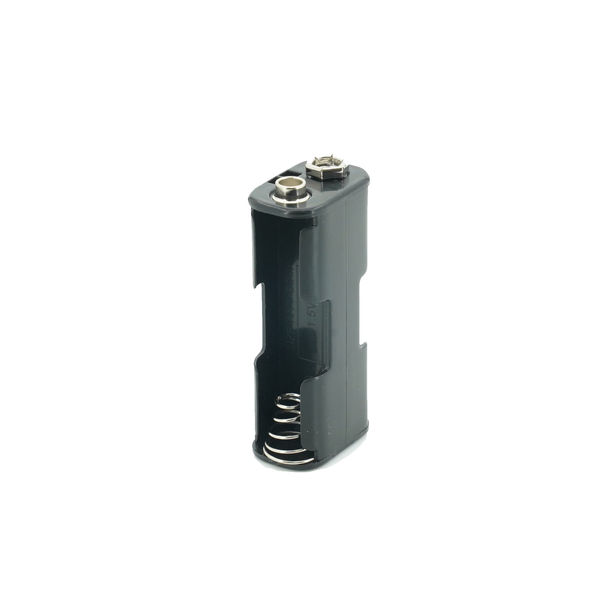2 x 1.5V AA Front/Back Battery Holder With Snap Connector