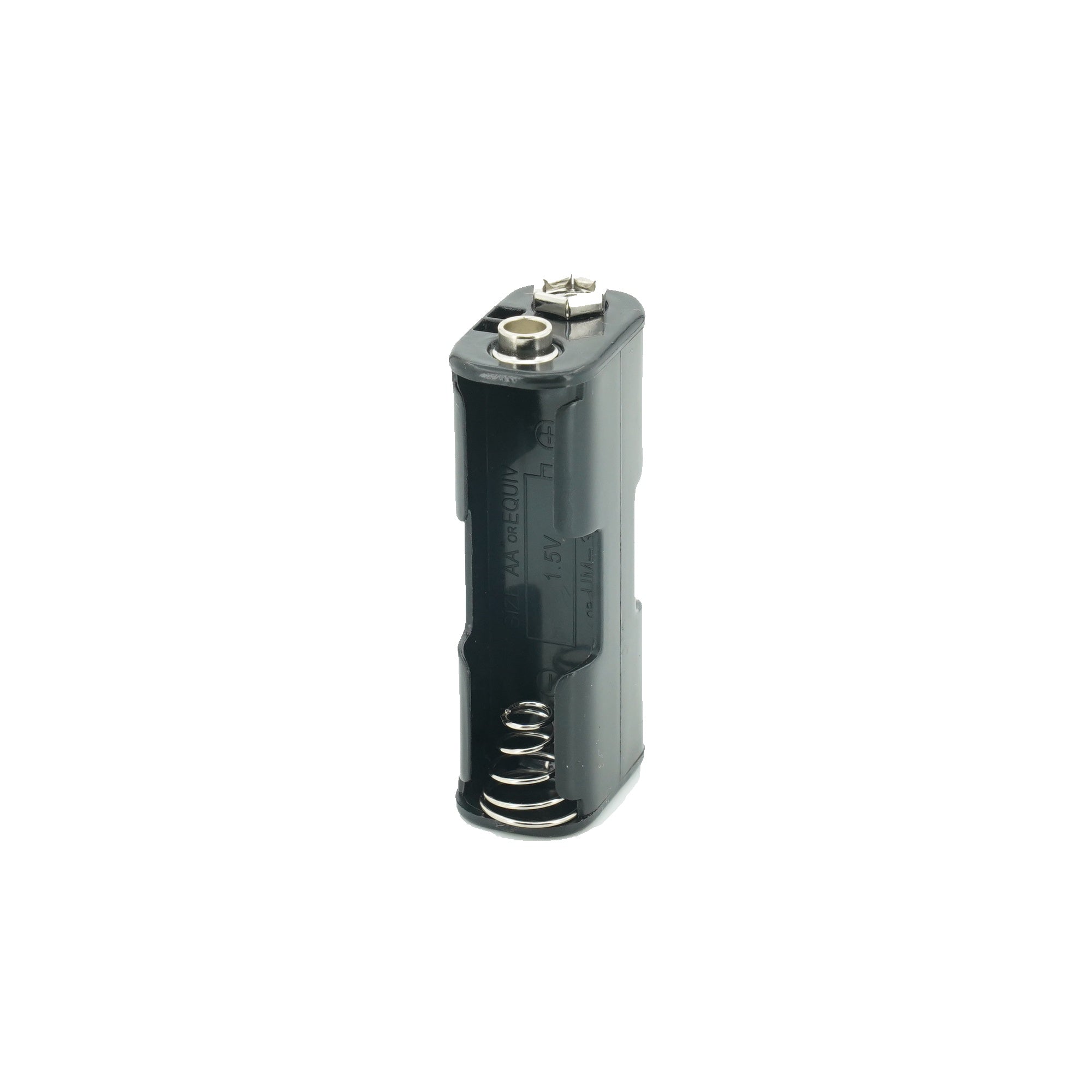 2 x 1.5V AA Front/Back Battery Holder With Snap Connector