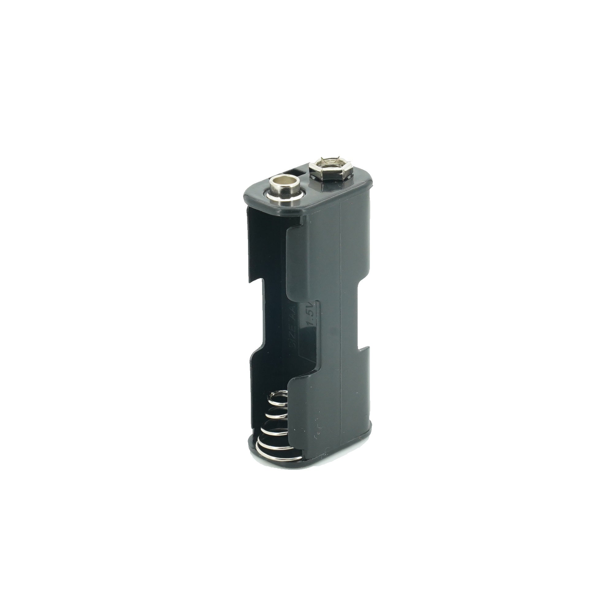 2 x 1.5V AA Front/Back Battery Holder With Snap Connector