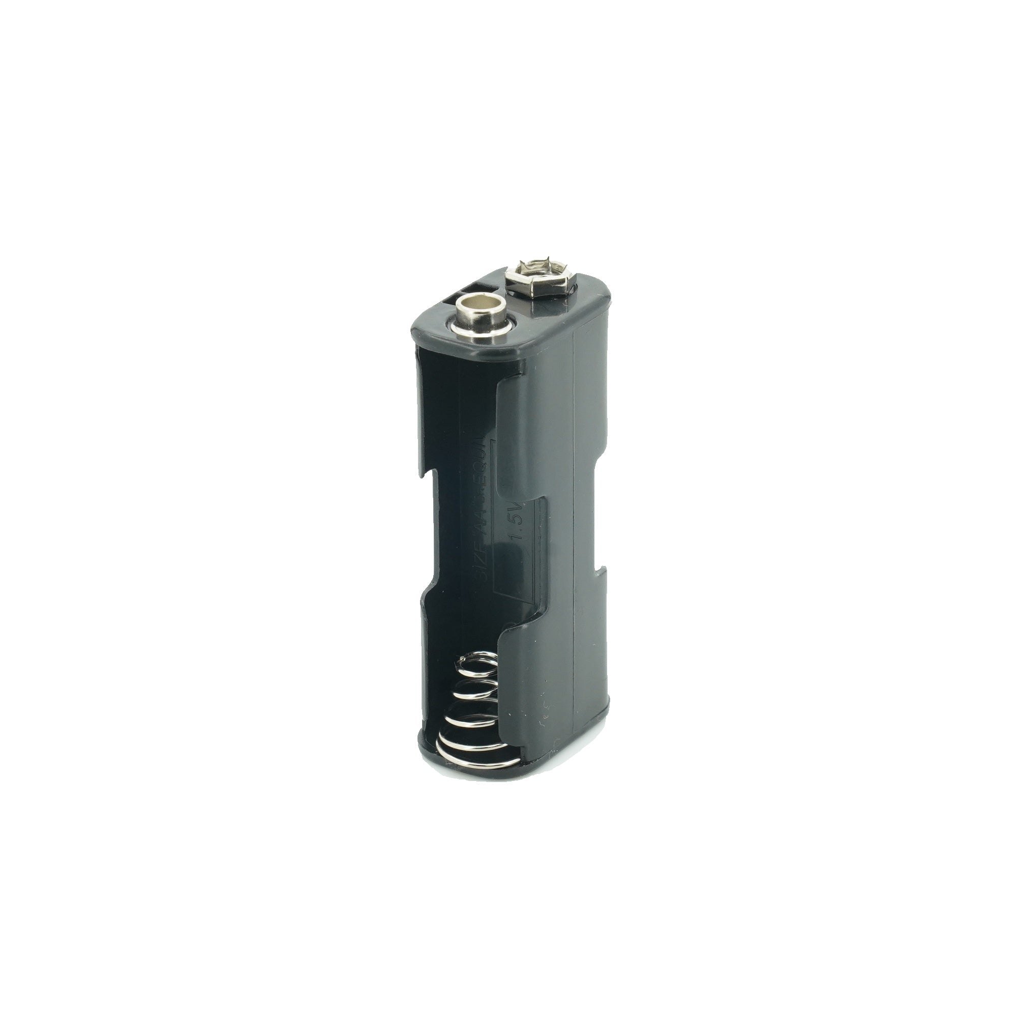 2 x 1.5V AA Front/Back Battery Holder With Snap Connector