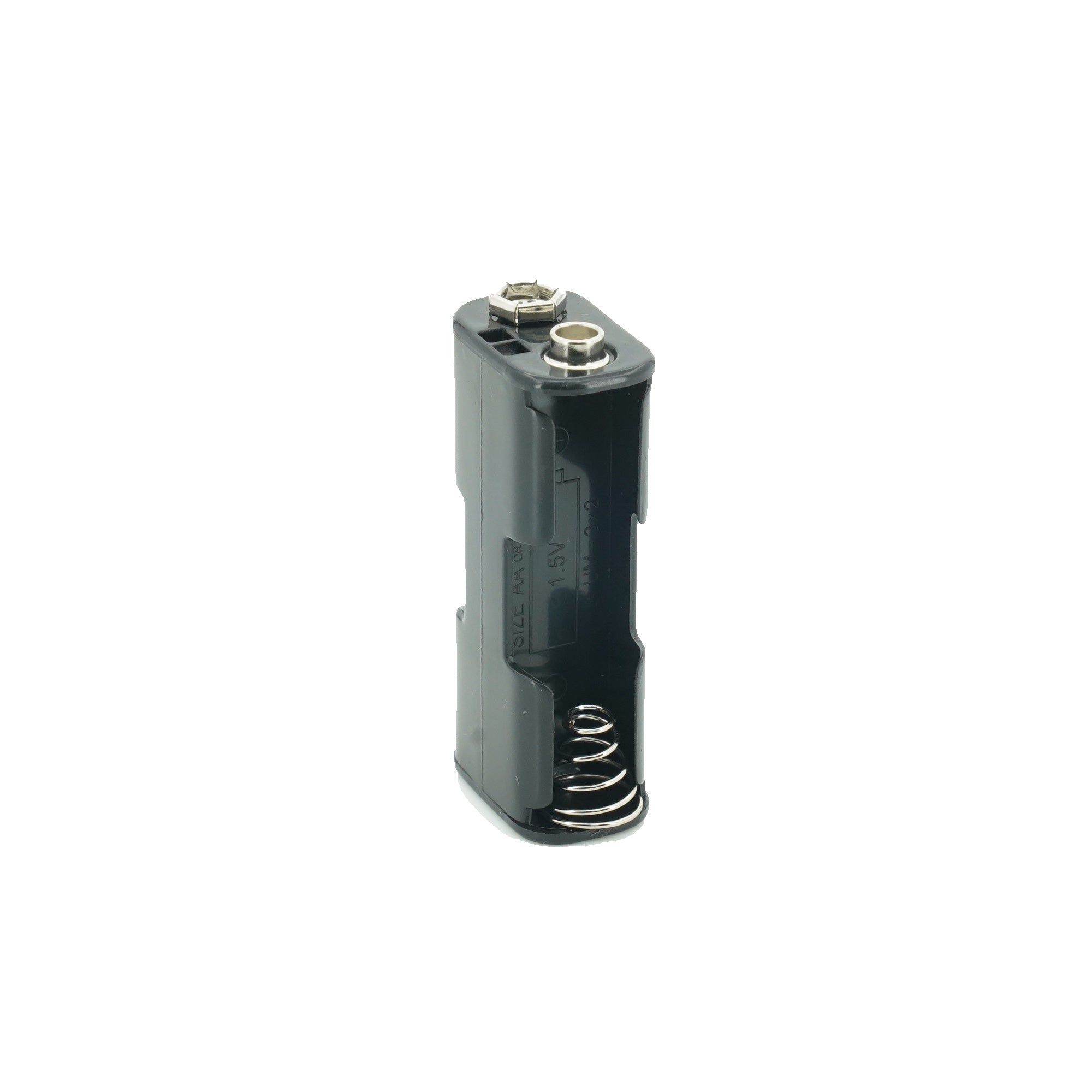 2 x 1.5V AA Front/Back Battery Holder With Snap Connector