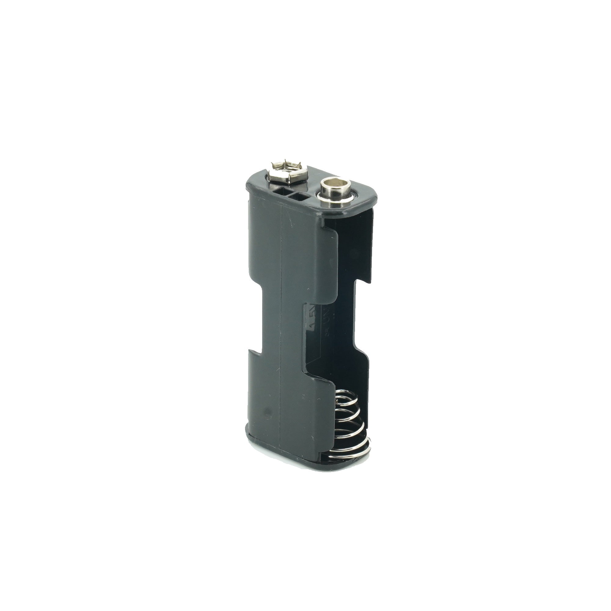 2 x 1.5V AA Front/Back Battery Holder With Snap Connector