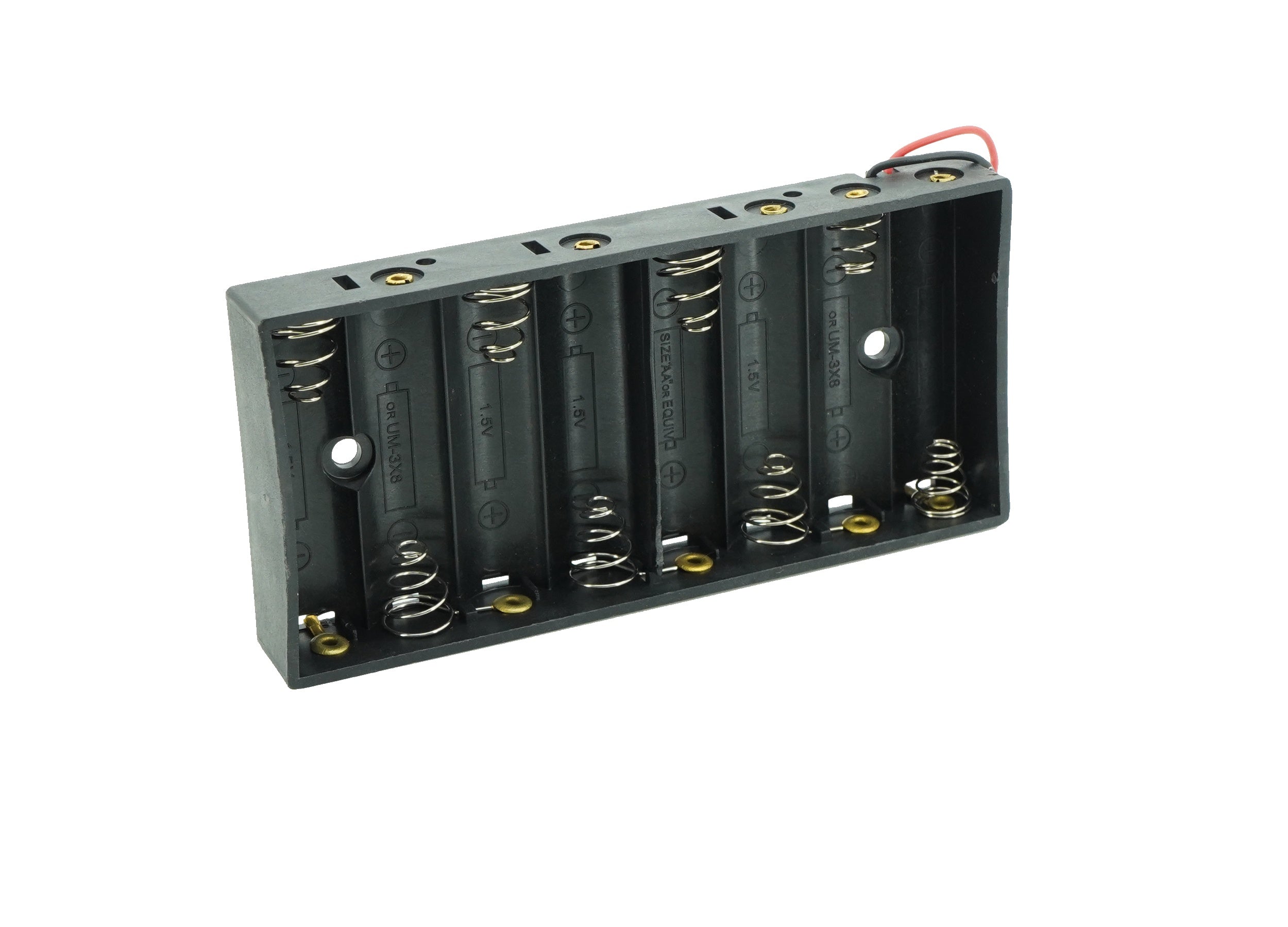 8 x 1.5V AA Flat Battery Case Connector