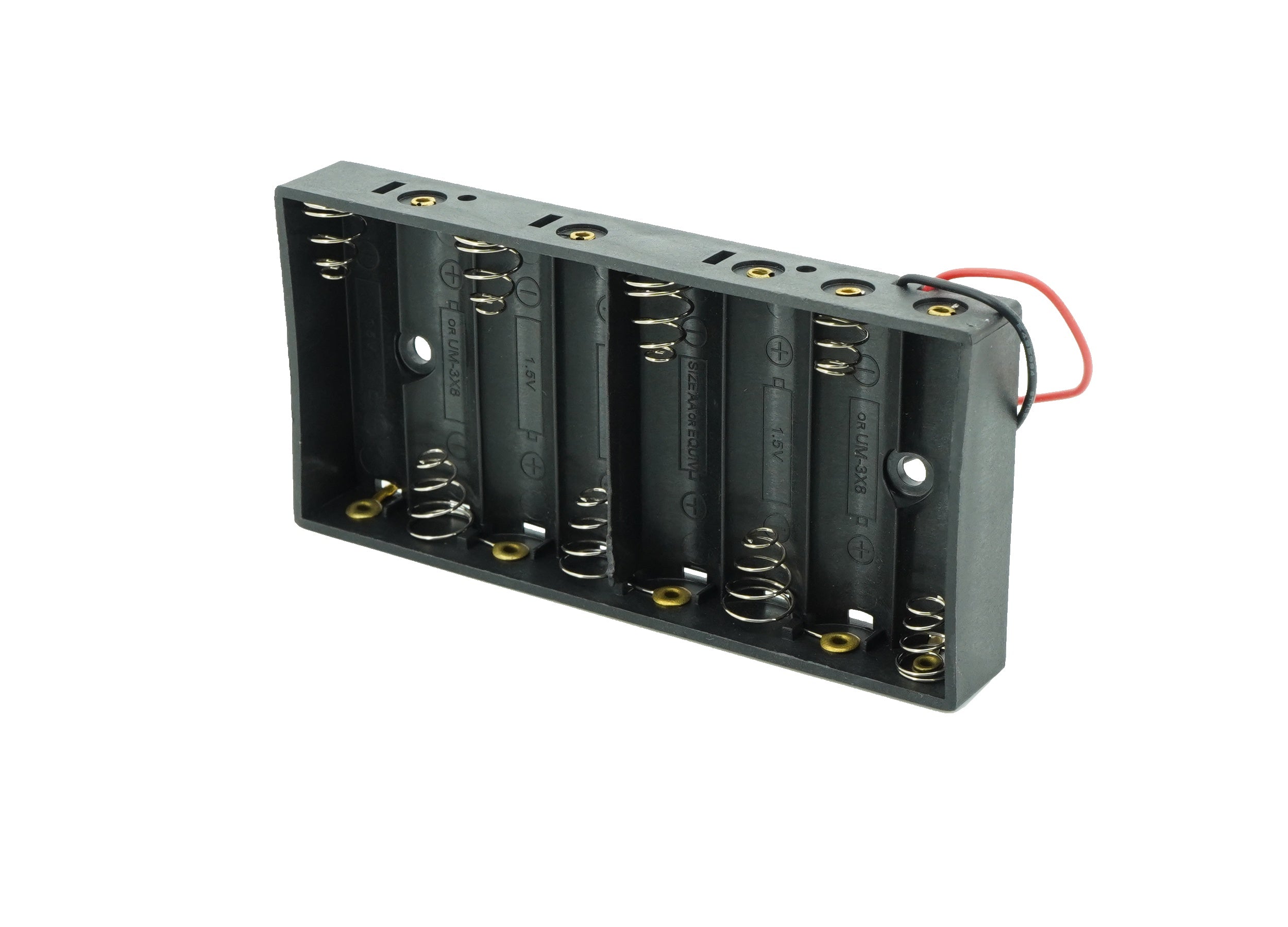 8 x 1.5V AA Flat Battery Case Connector