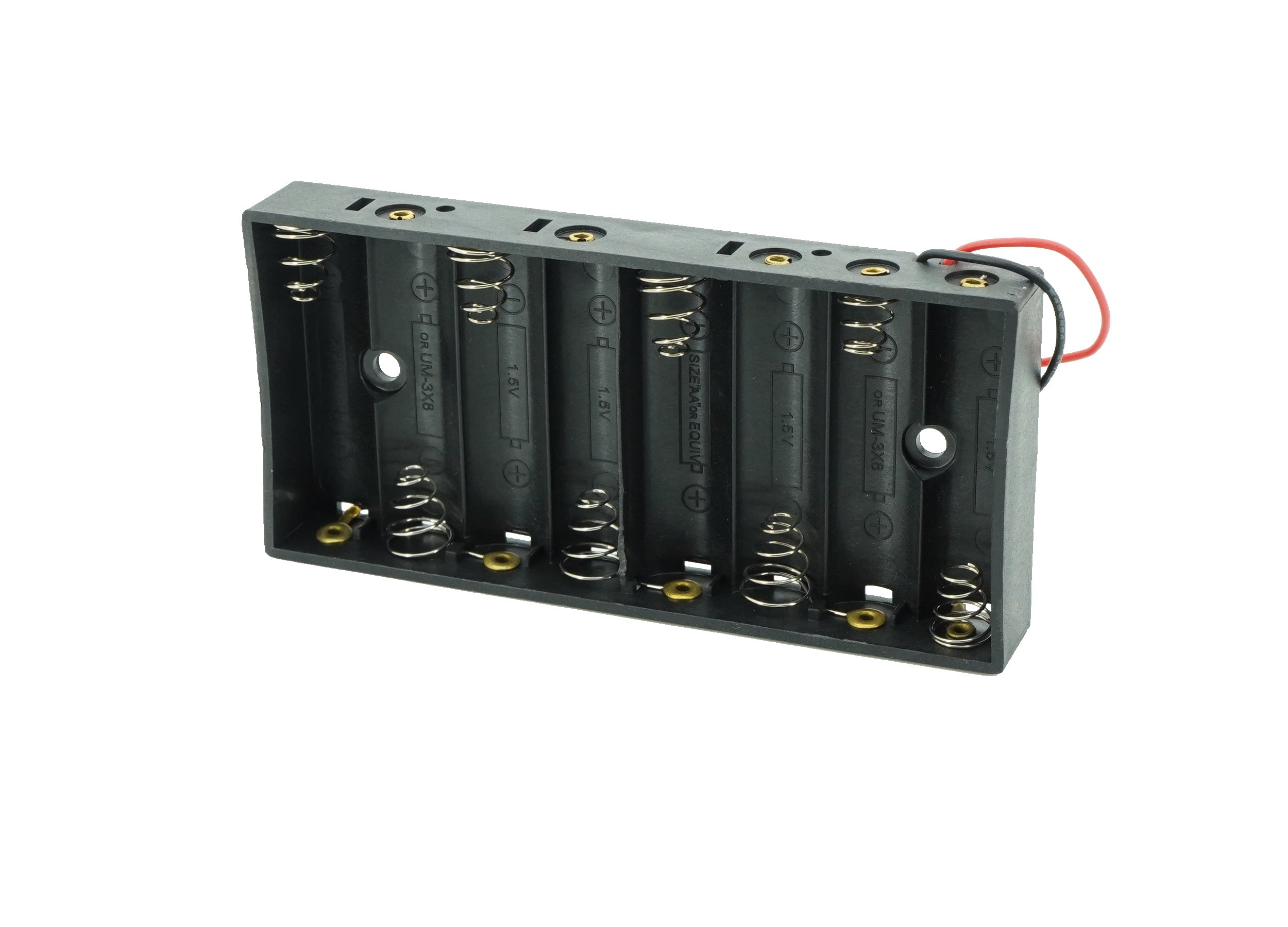 8 x 1.5V AA Flat Battery Case Connector