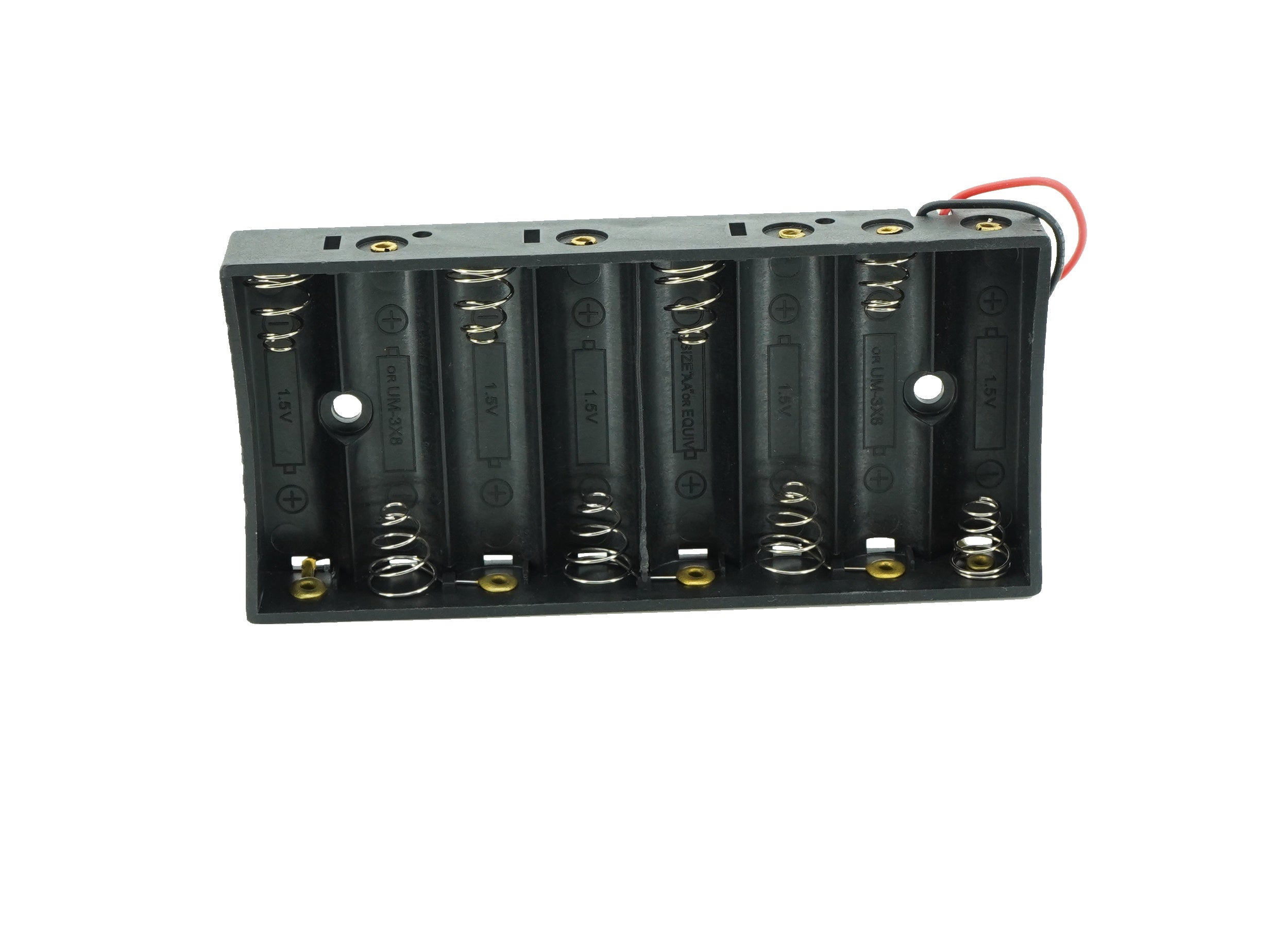 8 x 1.5V AA Flat Battery Case Connector