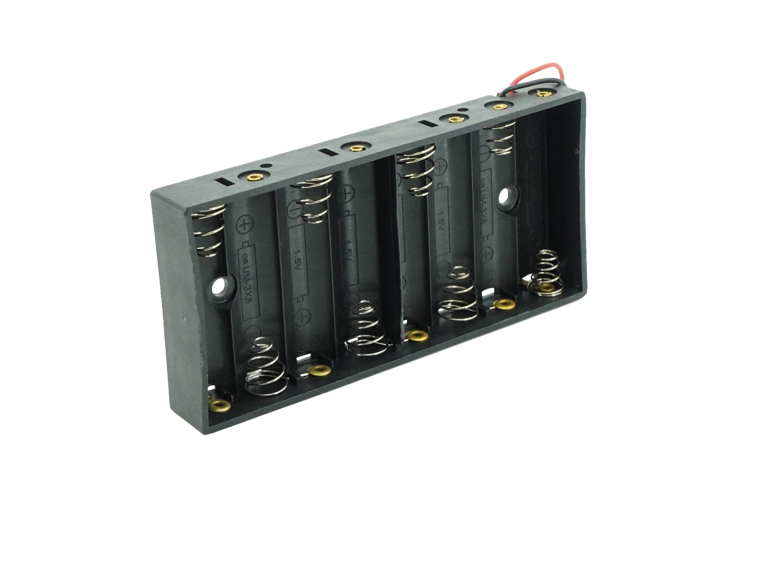 8 x 1.5V AA Flat Battery Case Connector