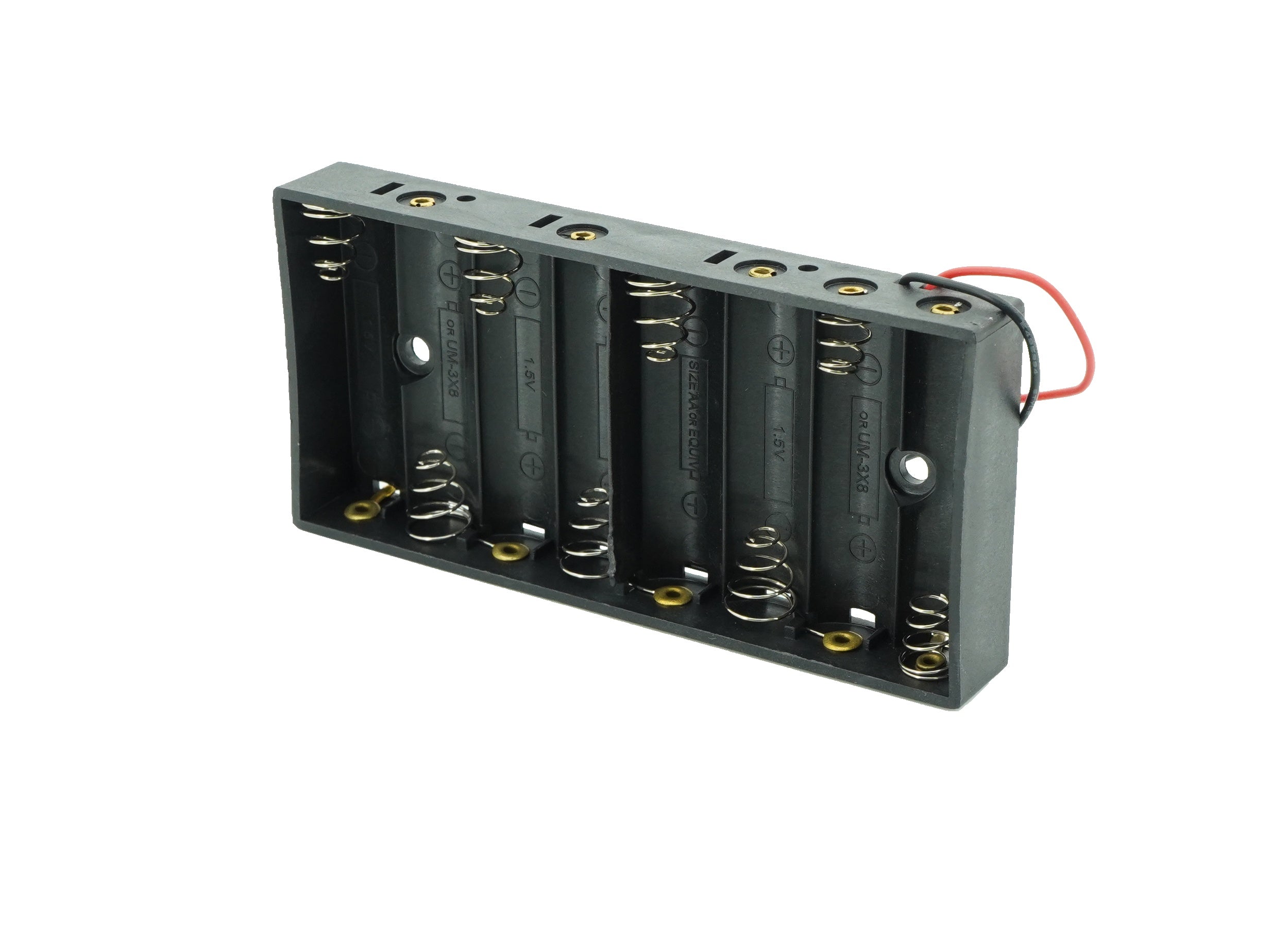 8 x 1.5V AA Flat Battery Case Connector