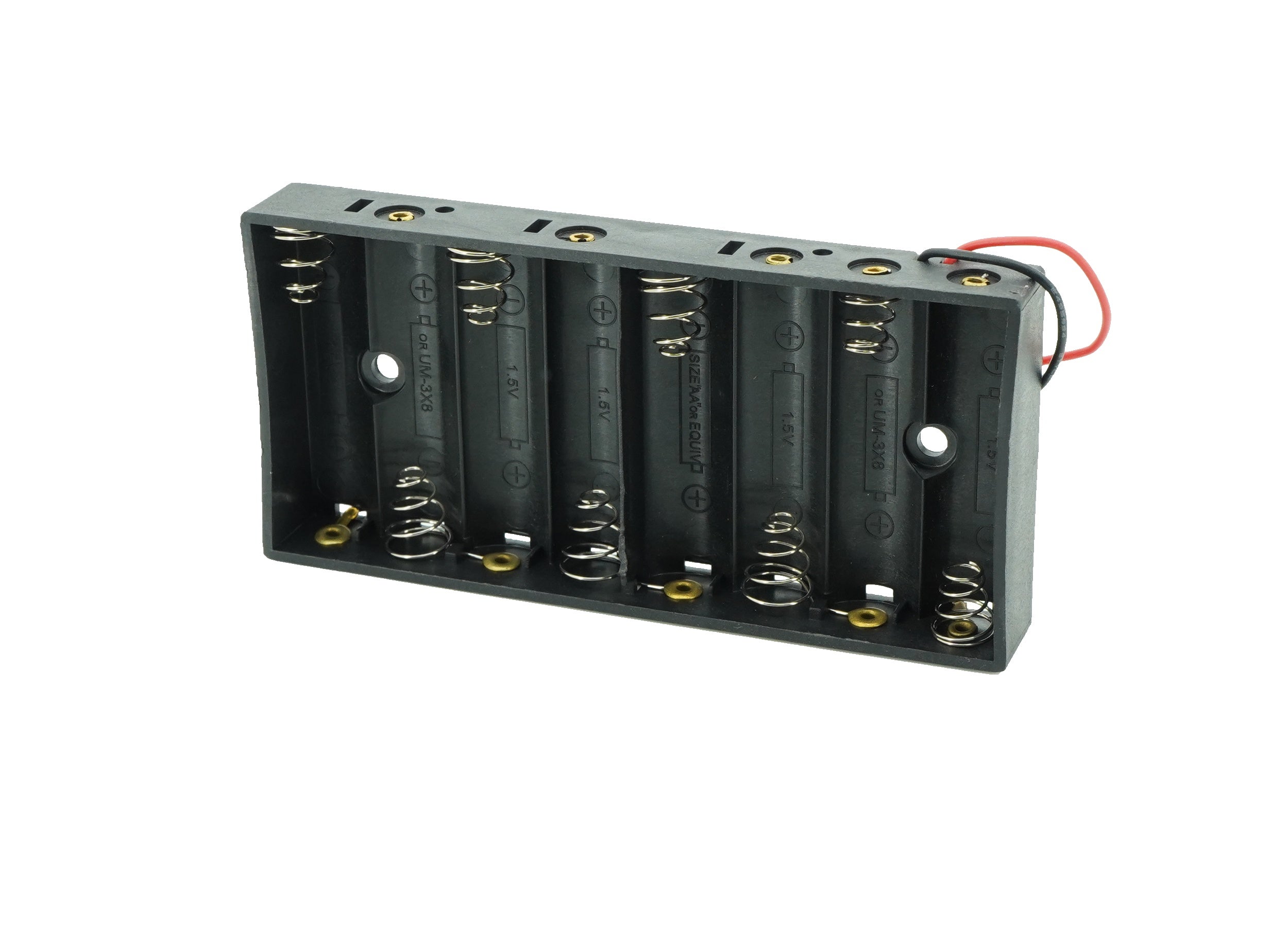 8 x 1.5V AA Flat Battery Case Connector