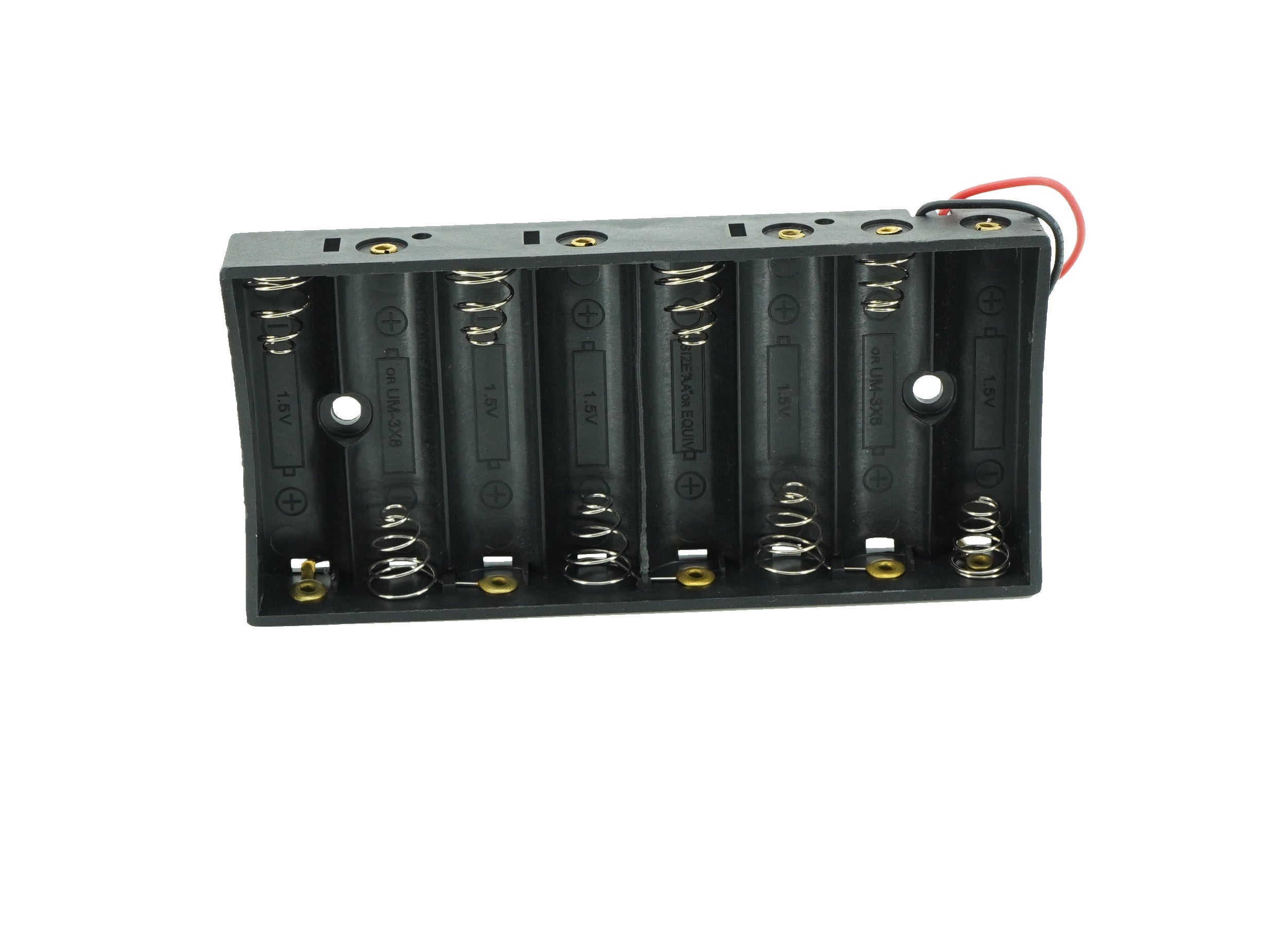 8 x 1.5V AA Flat Battery Case Connector