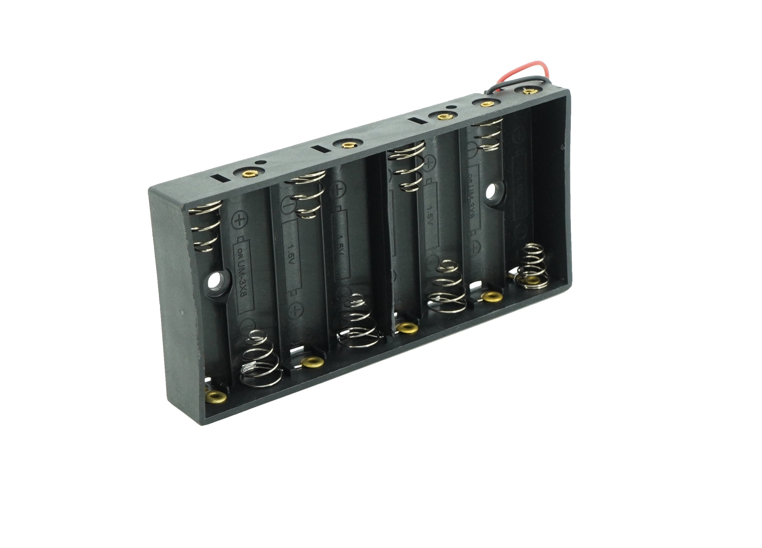 8 x 1.5V AA Flat Battery Case Connector