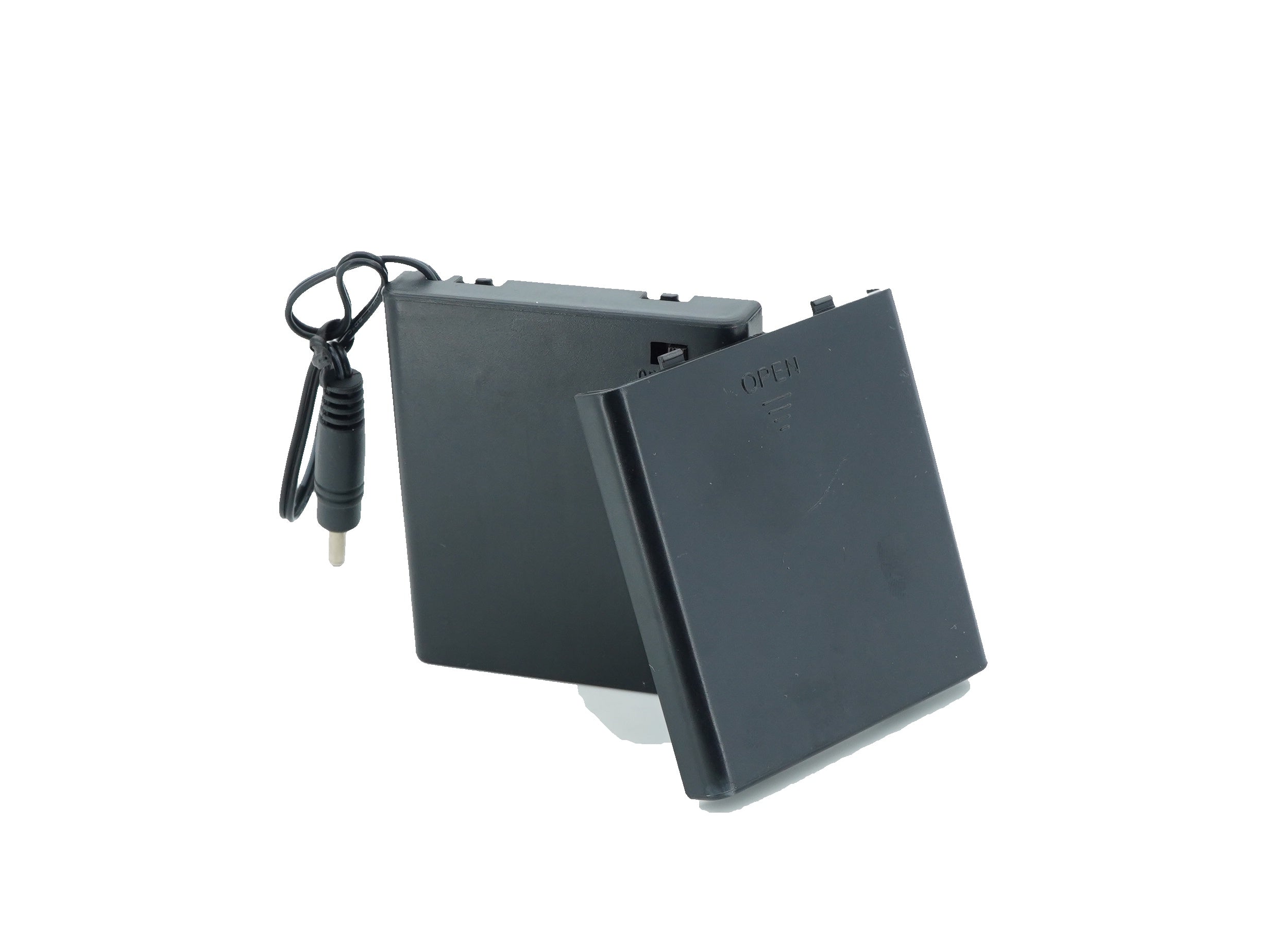 4 x 1.5V AA Battery Case Connector with Cover + DC Pin