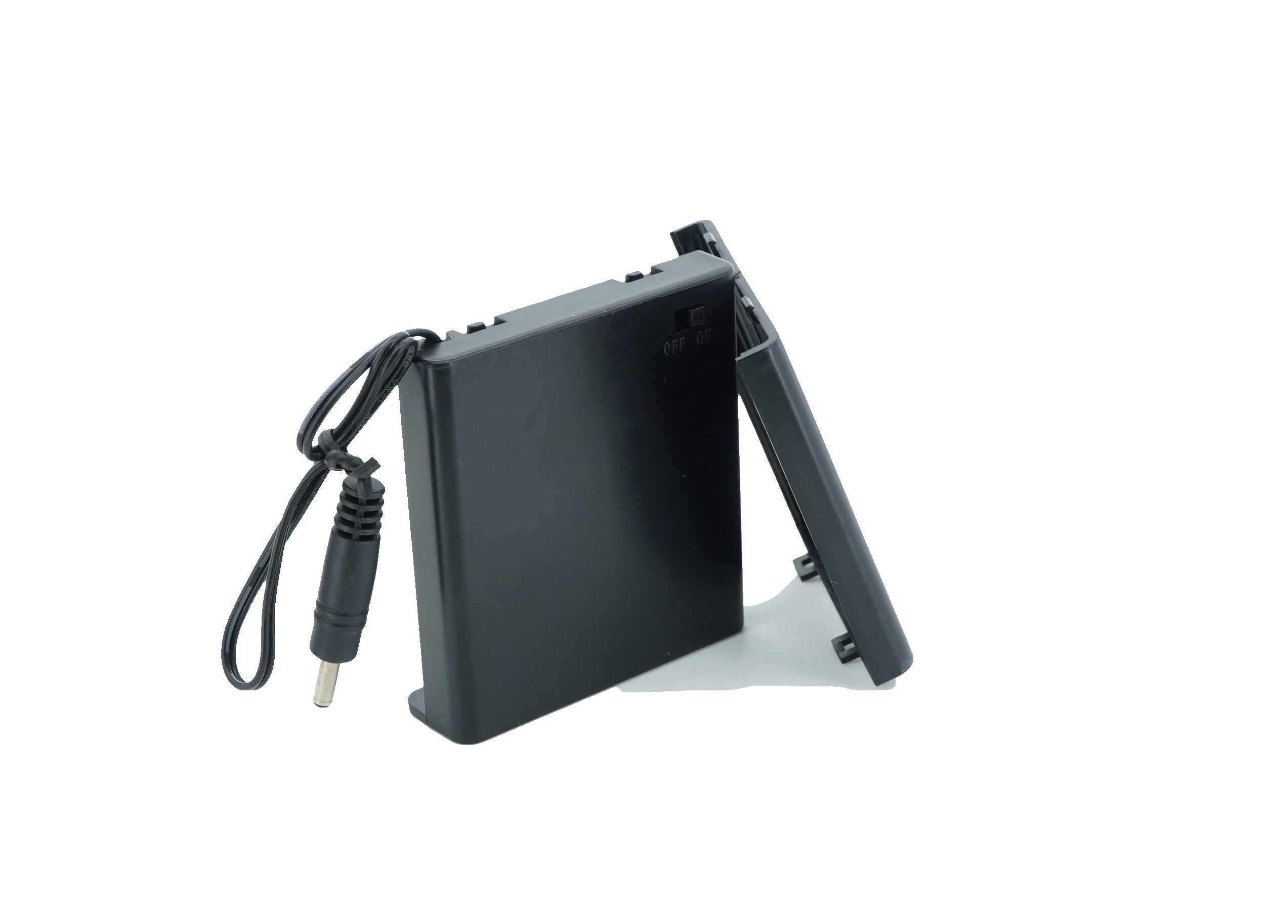 4 x 1.5V AA Battery Case Connector with Cover + DC Pin