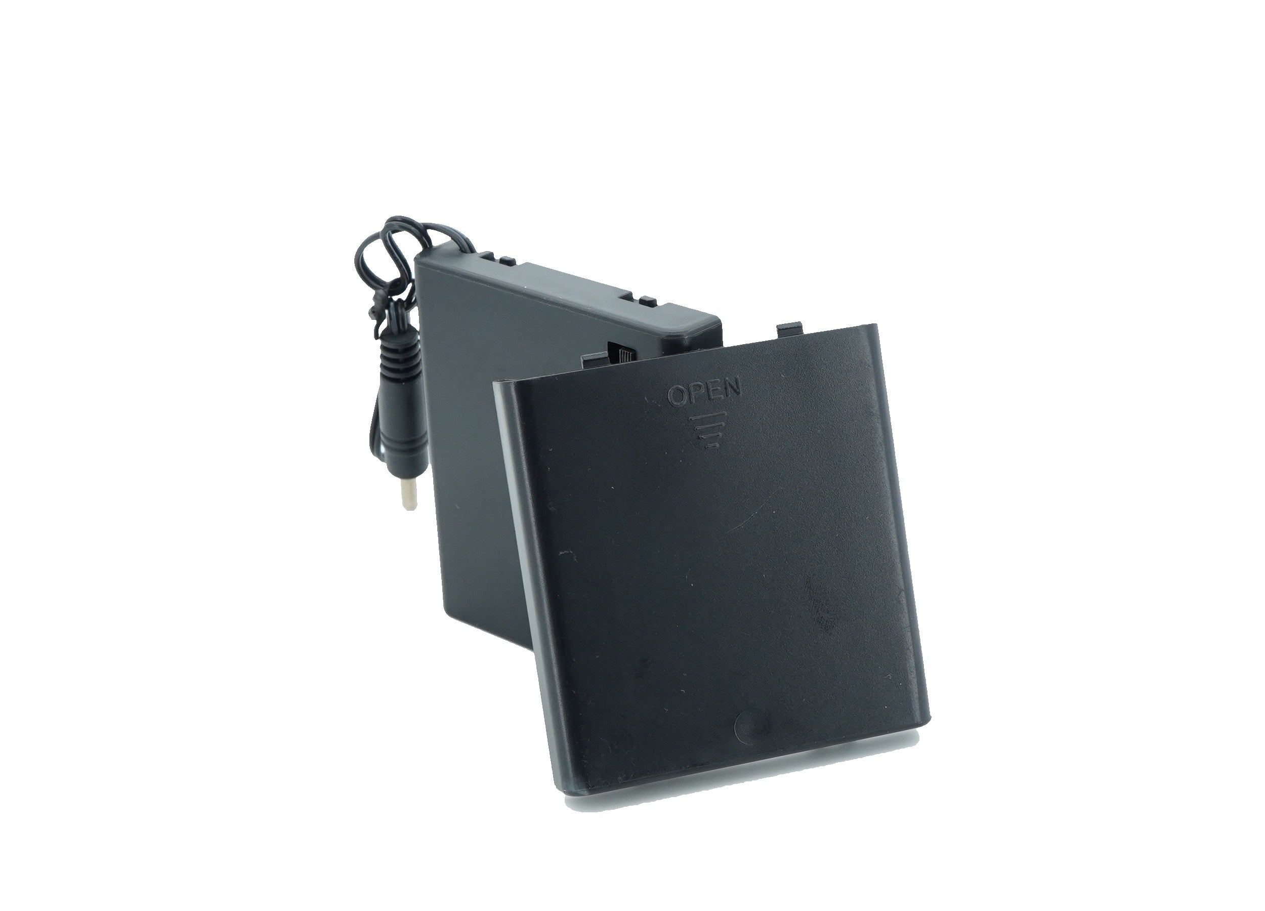 4 x 1.5V AA Battery Case Connector with Cover + DC Pin