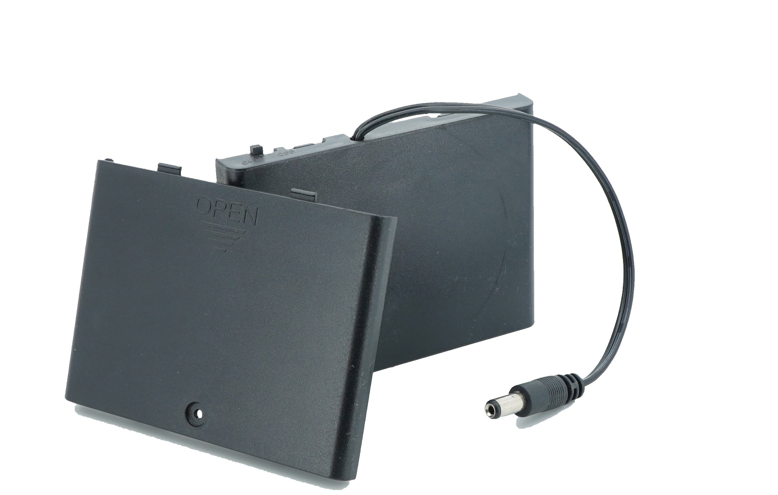 6 x 1.5V AA Battery Case Connector with Cover + DC Pin