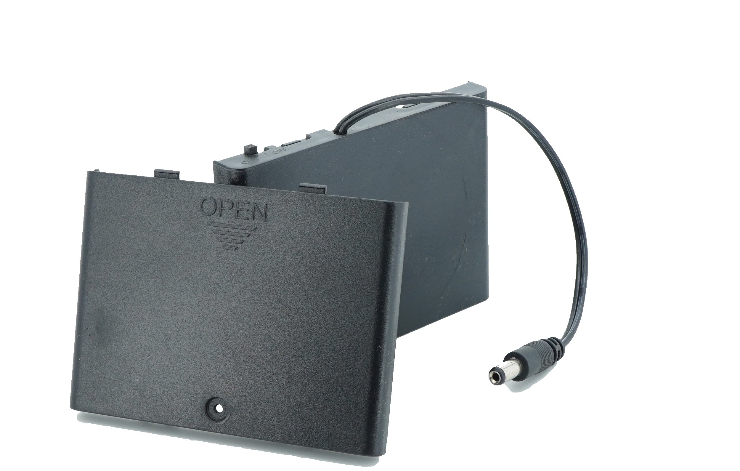 6 x 1.5V AA Battery Case Connector with Cover + DC Pin