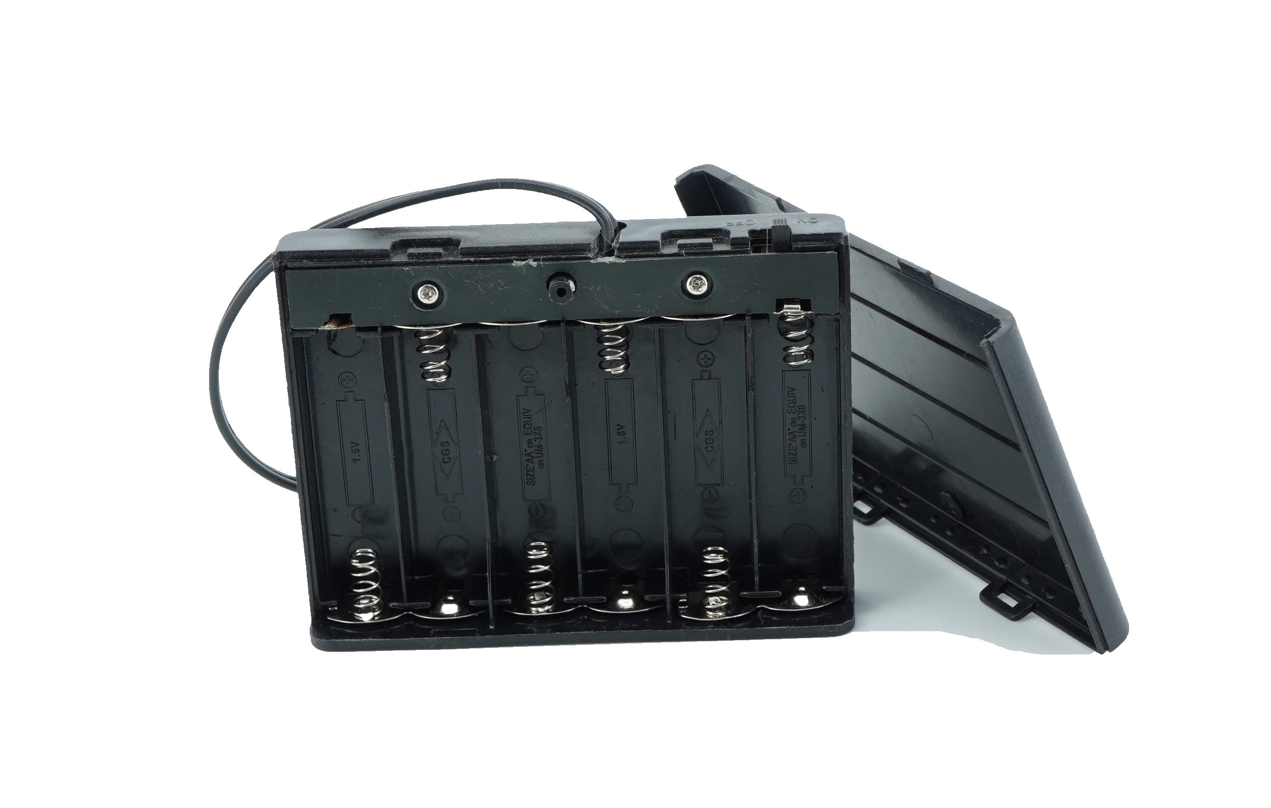 6 x 1.5V AA Battery Case Connector with Cover + DC Pin