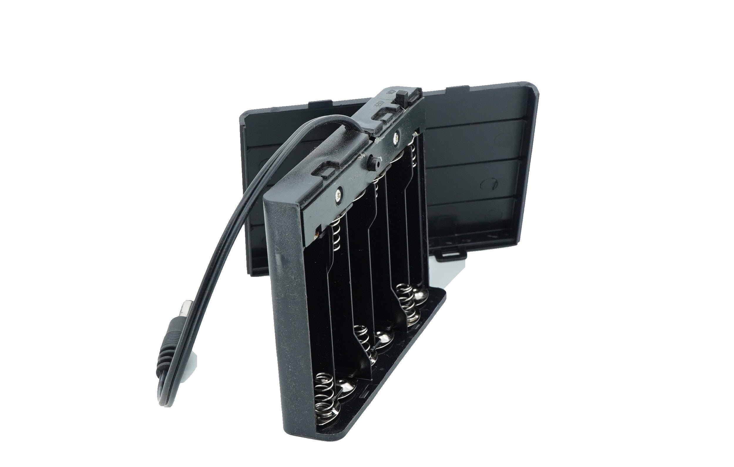 6 x 1.5V AA Battery Case Connector with Cover + DC Pin