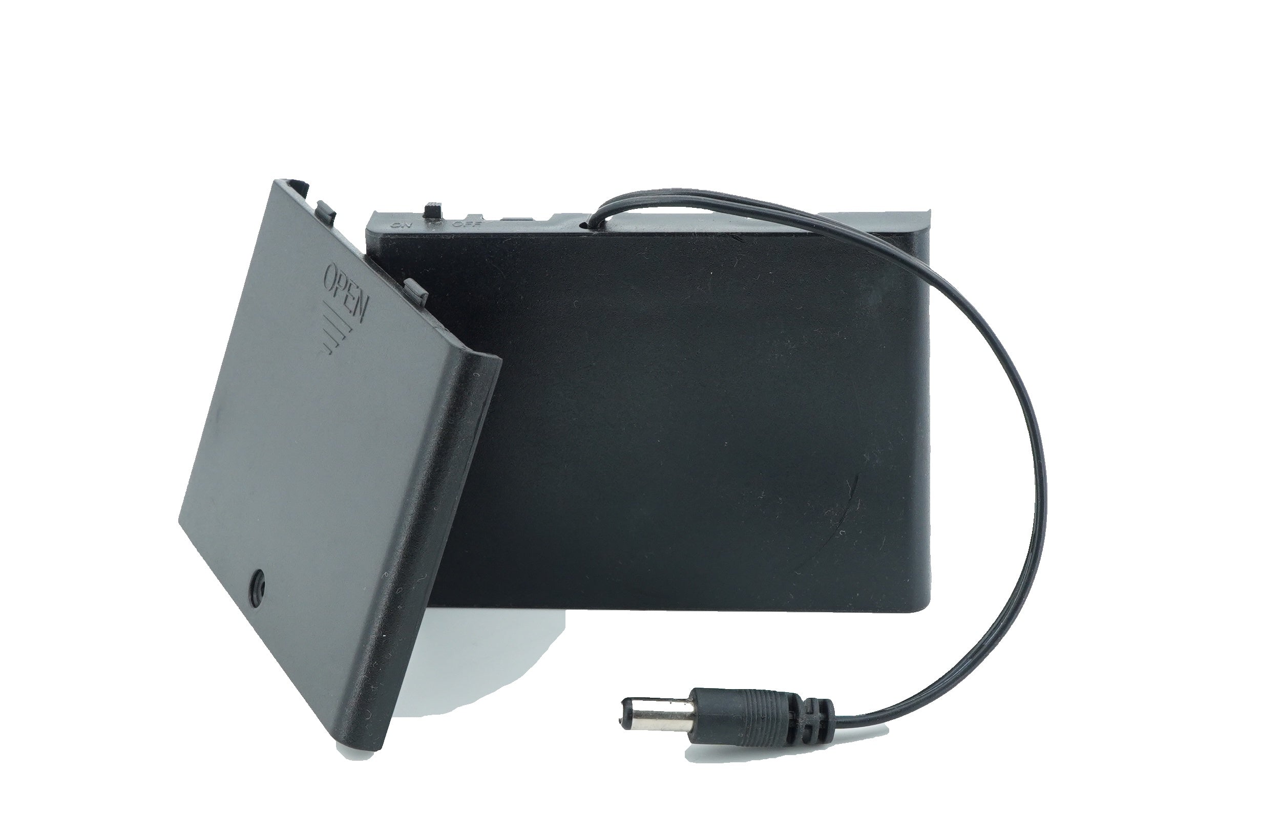 6 x 1.5V AA Battery Case Connector with Cover + DC Pin