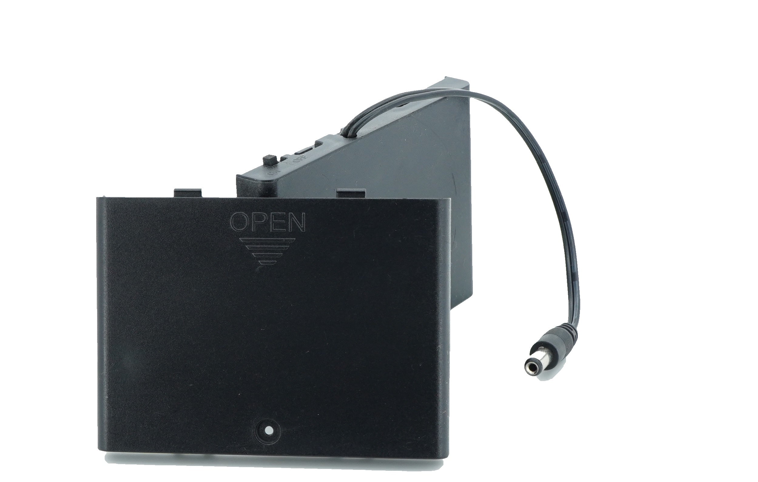 6 x 1.5V AA Battery Case Connector with Cover + DC Pin