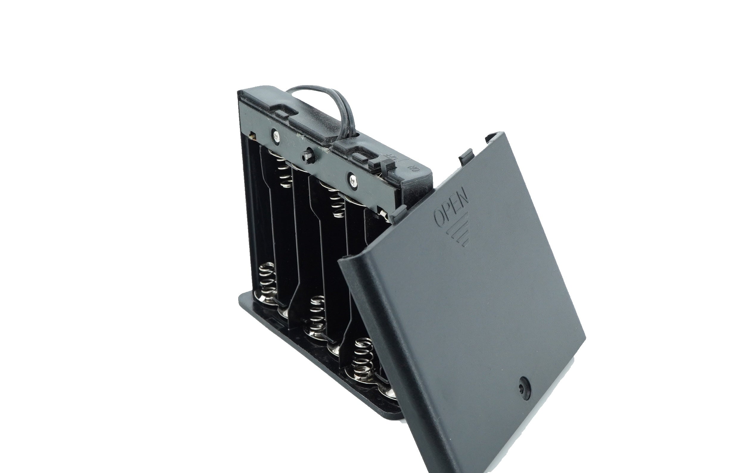 6 x 1.5V AA Battery Case Connector with Cover + DC Pin