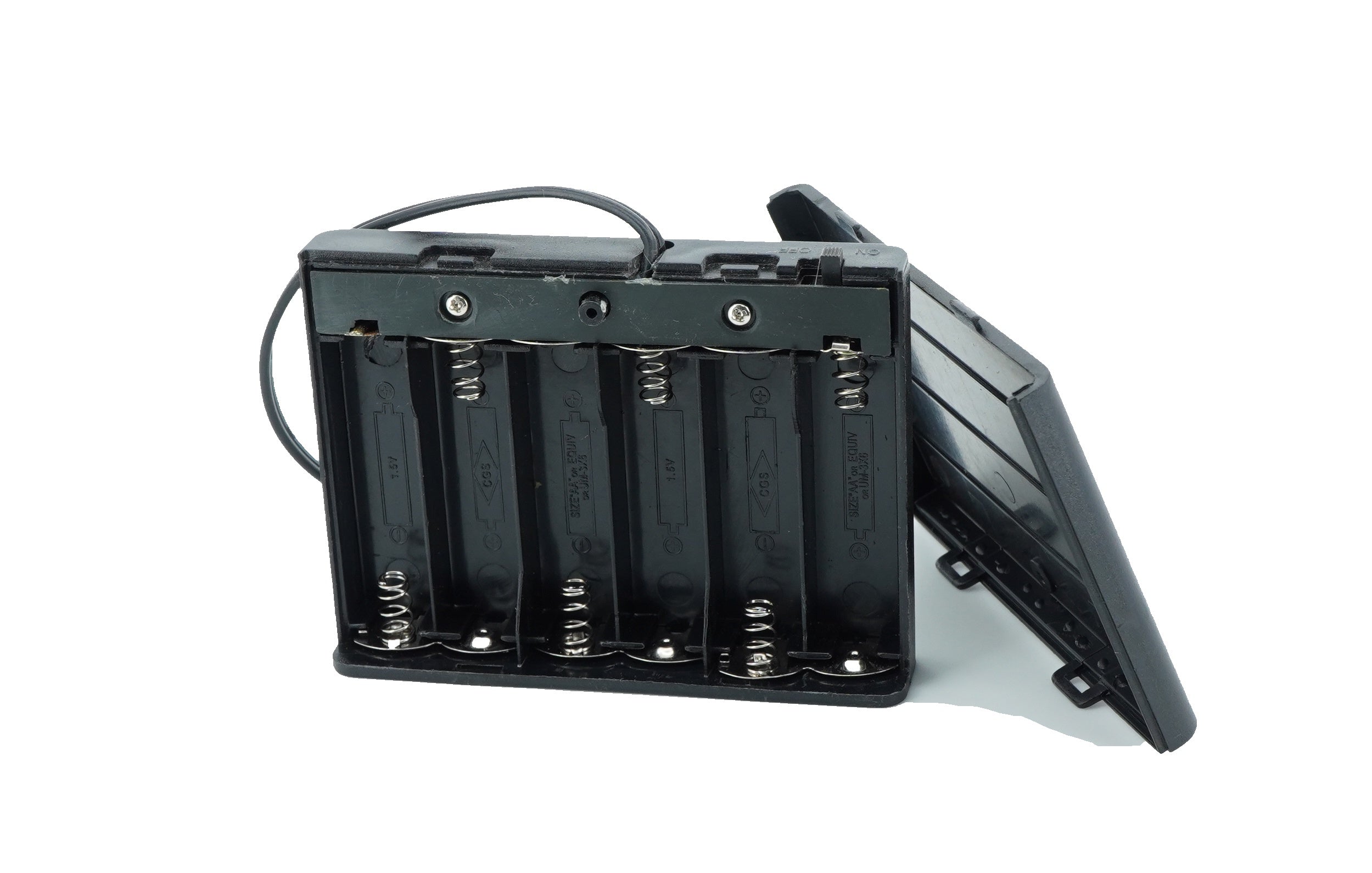 6 x 1.5V AA Battery Case Connector with Cover + DC Pin