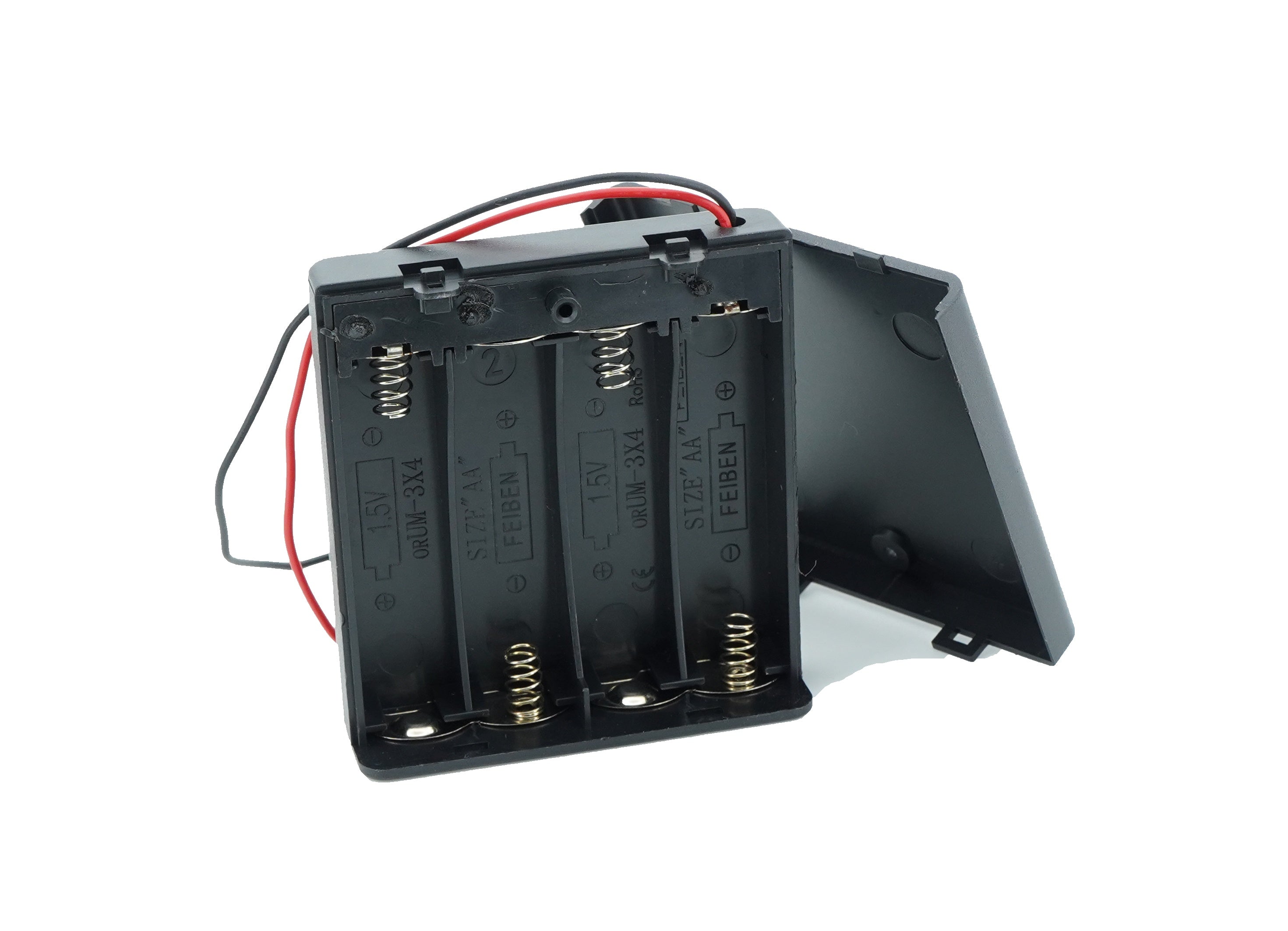 4 x 1.5V AA Battery Case Connector with Cover