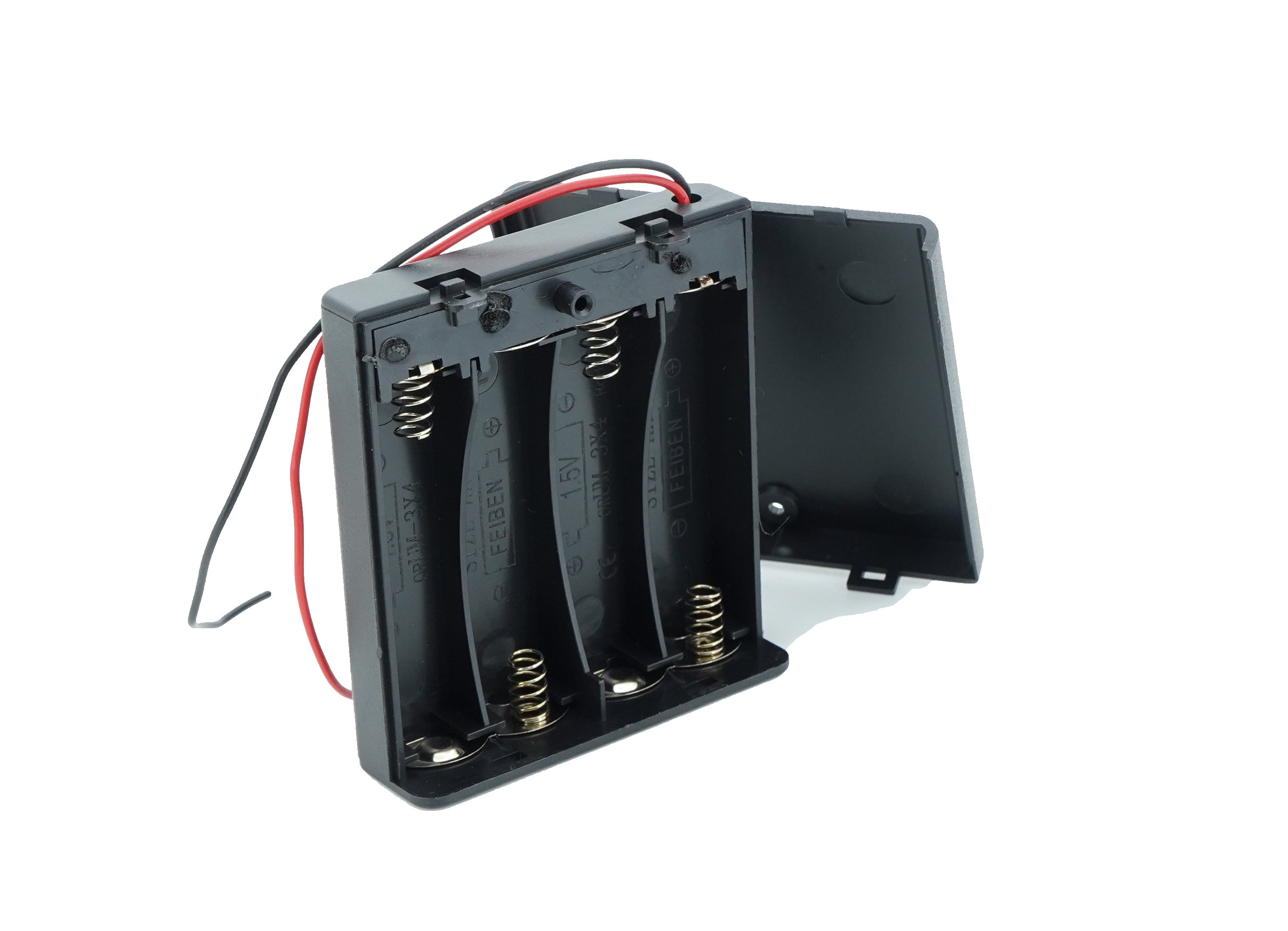 4 x 1.5V AA Battery Case Connector with Cover