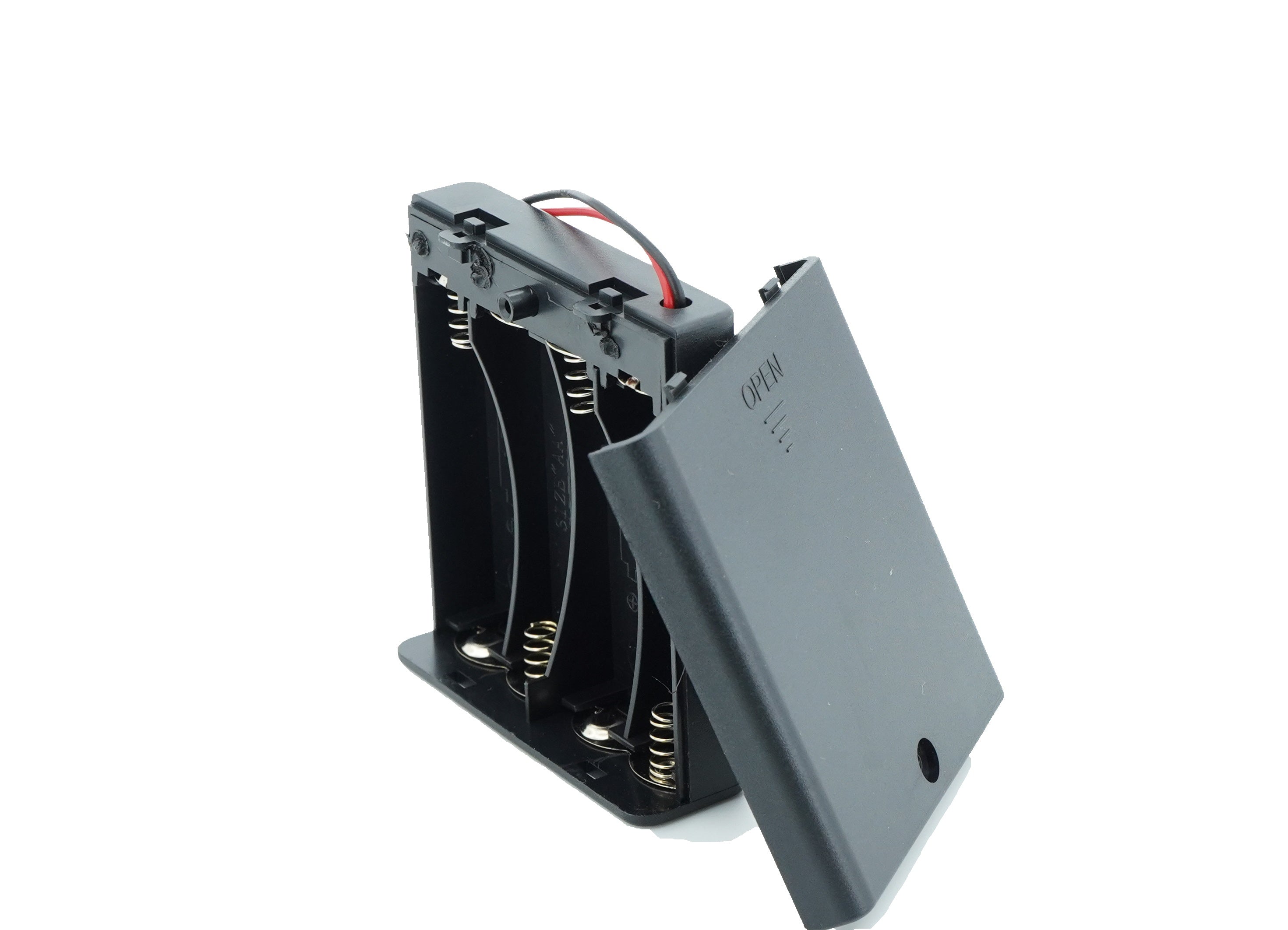 4 x 1.5V AA Battery Case Connector with Cover