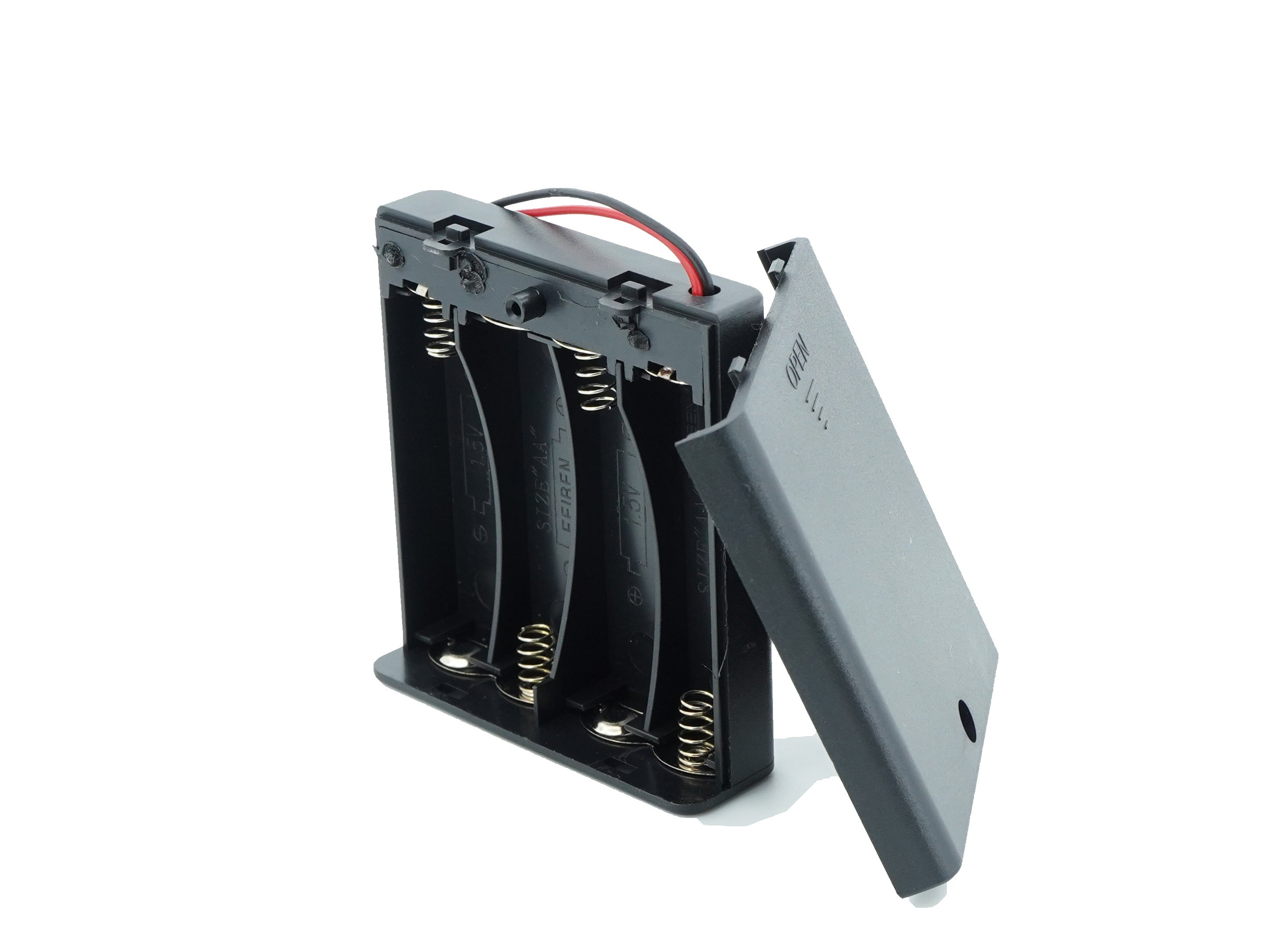 4 x 1.5V AA Battery Case Connector with Cover