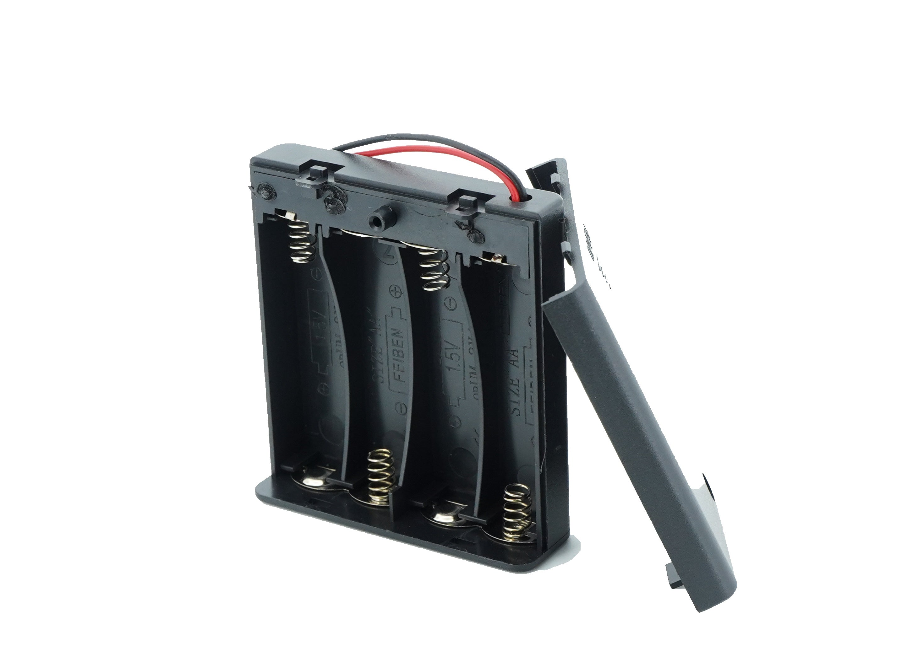 4 x 1.5V AA Battery Case Connector with Cover