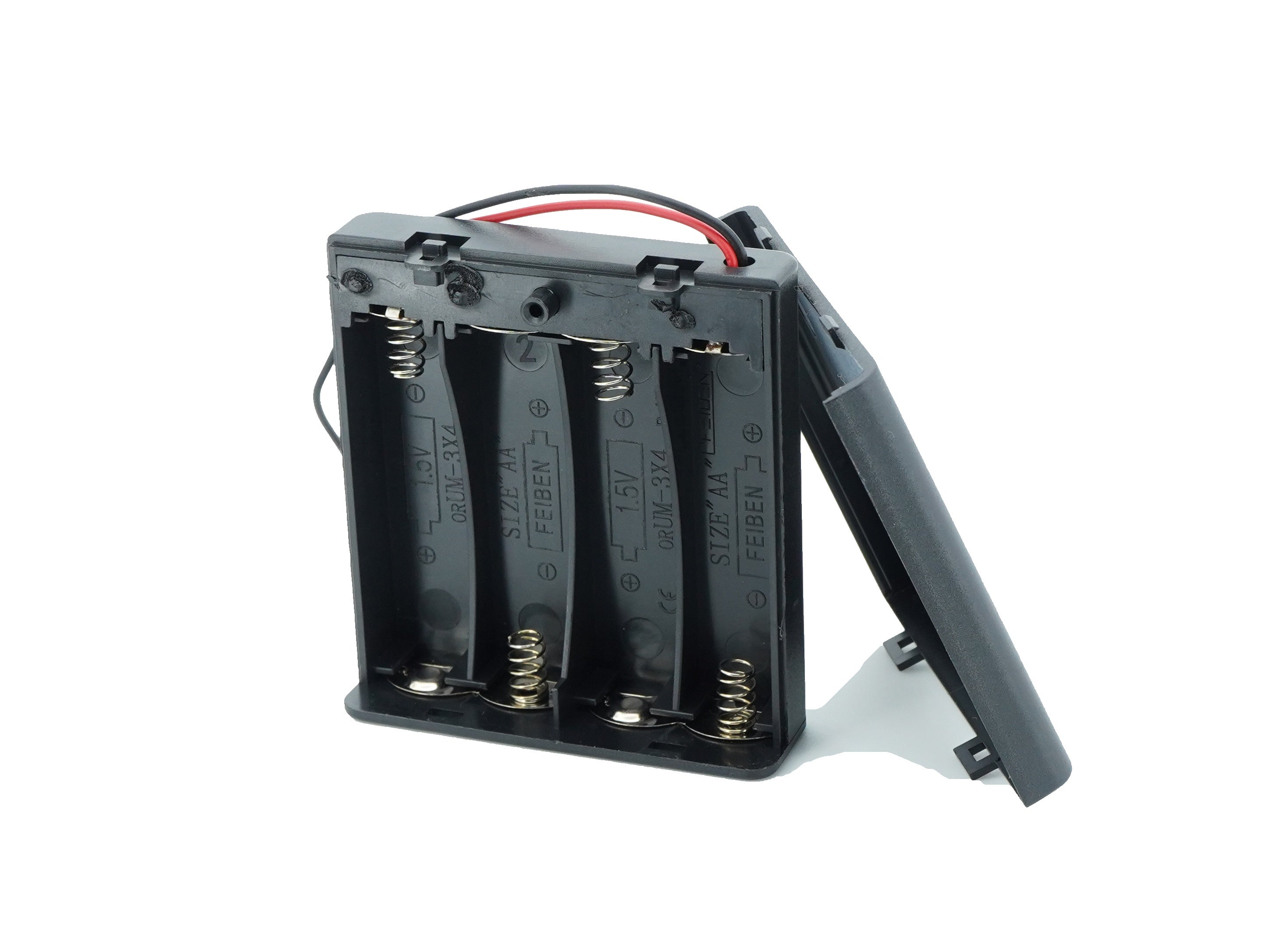 4 x 1.5V AA Battery Case Connector with Cover