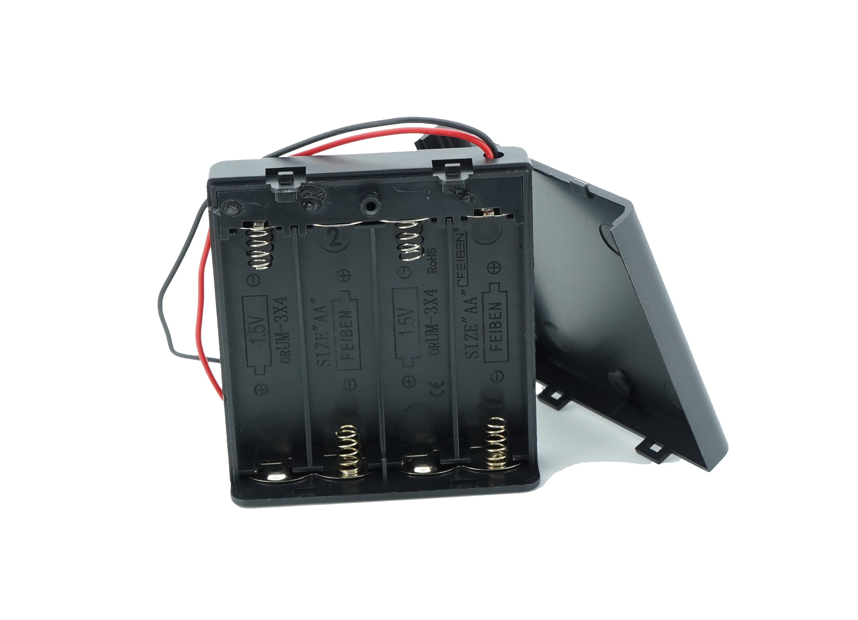 4 x 1.5V AA Battery Case Connector with Cover