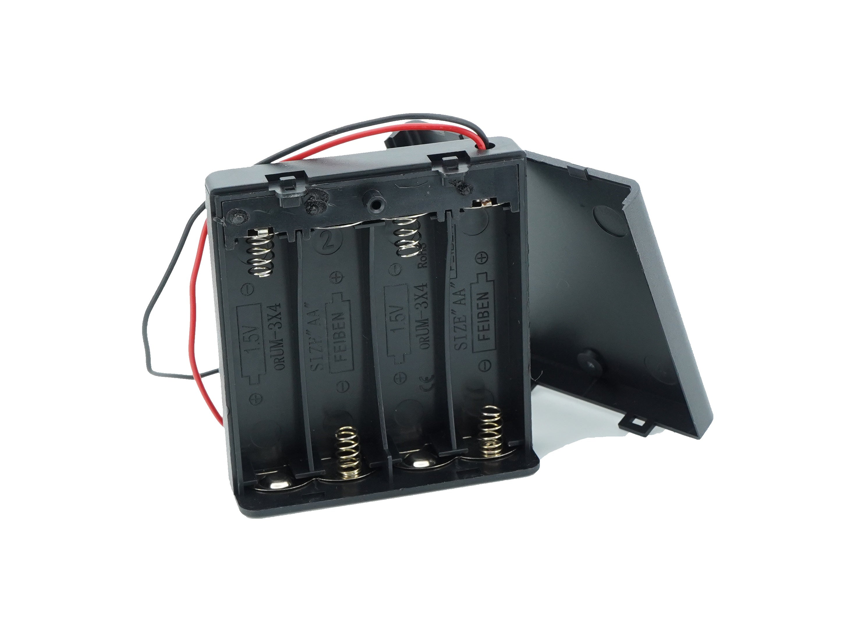4 x 1.5V AA Battery Case Connector with Cover