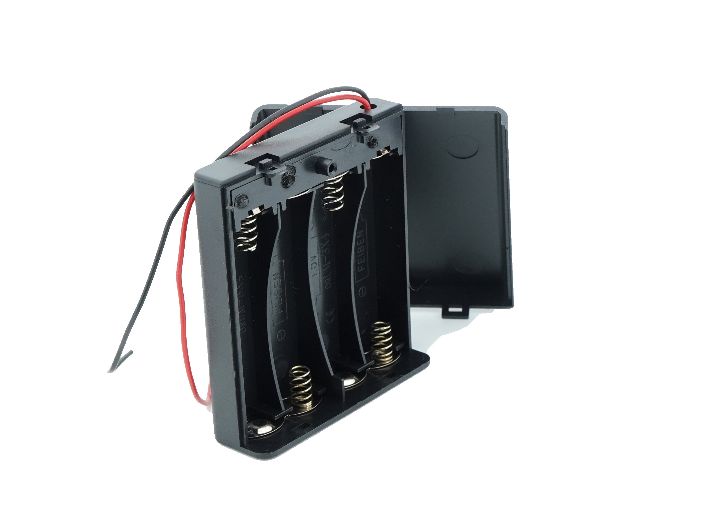 4 x 1.5V AA Battery Case Connector with Cover